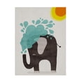thumbnail image 1 of Canvas Wall Art - Treechild 'Funny elephant' Wall Art for Living Room, Bedroom, or Office D?cor by Trademark Fine Art - 24 x 32 Inches, 1 of 4