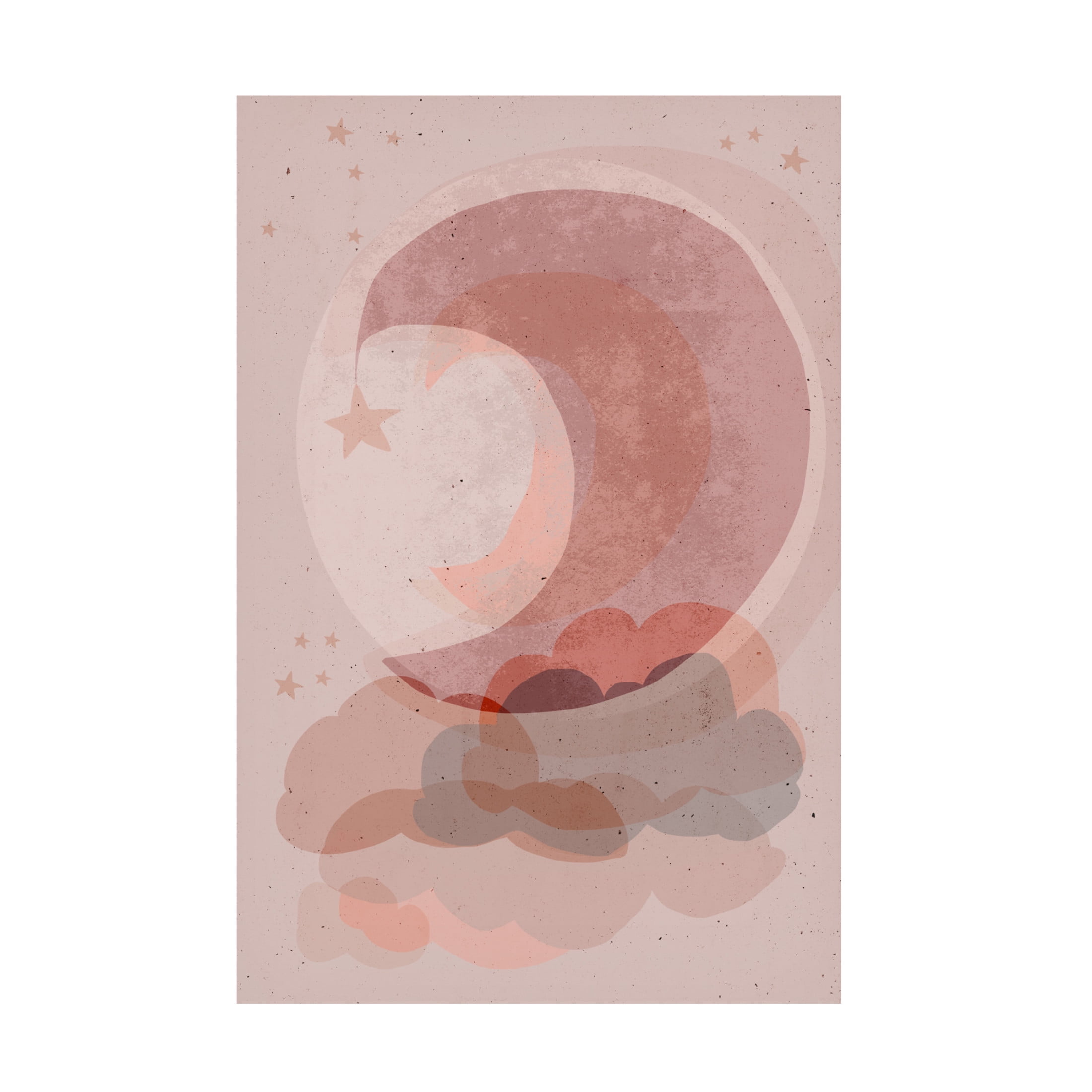 Canvas Wall Art - Treechild 'Gentle Moon' Wall Art for Living Room, Bedroom, or Office D?cor by Trademark Fine Art - 12 x 19 Inches