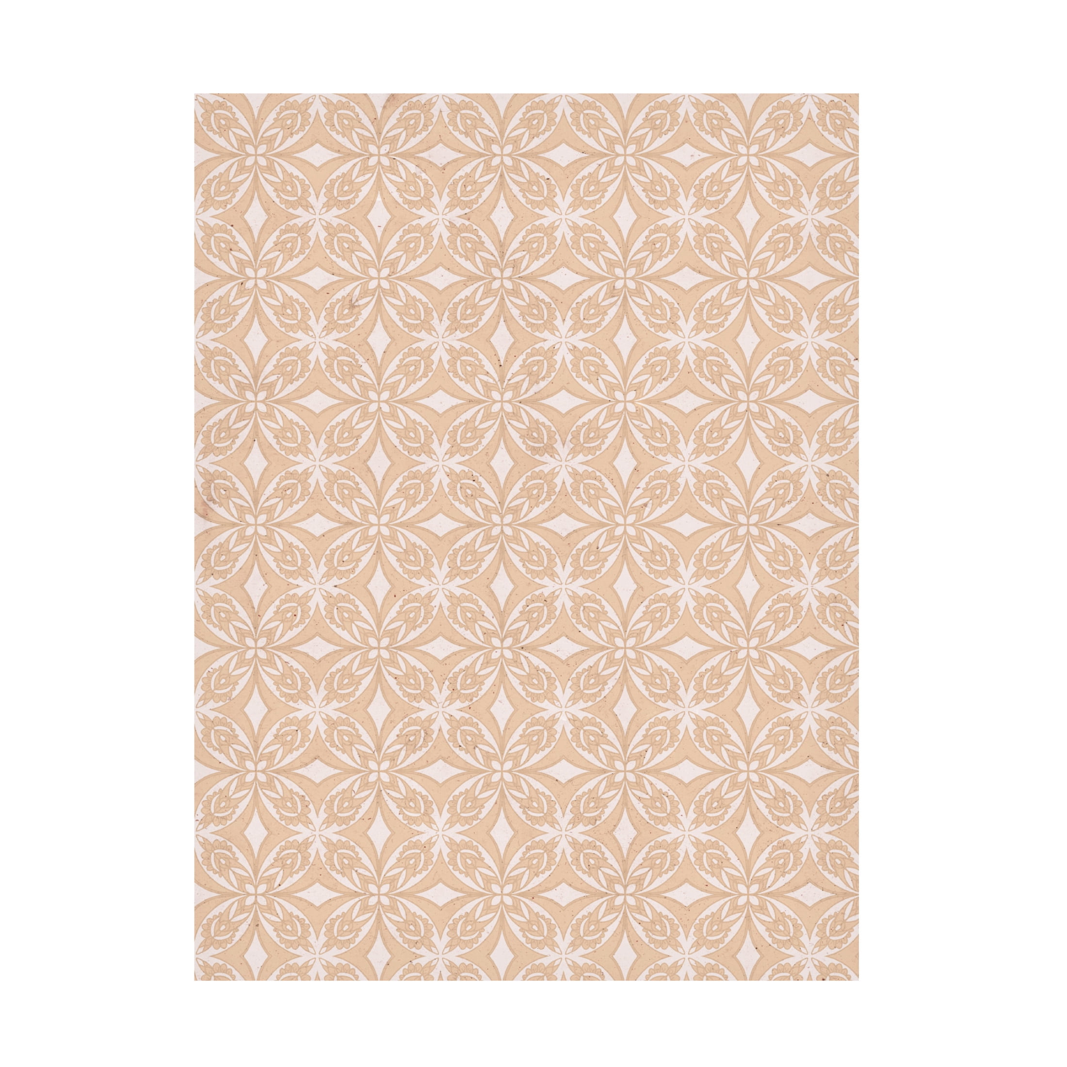 Canvas Wall Art - Treechild 'Geometric Beige Tile Pattern' Wall Art for Living Room, Bedroom, or Office D?cor by Trademark Fine Art - 24 x 32 Inches