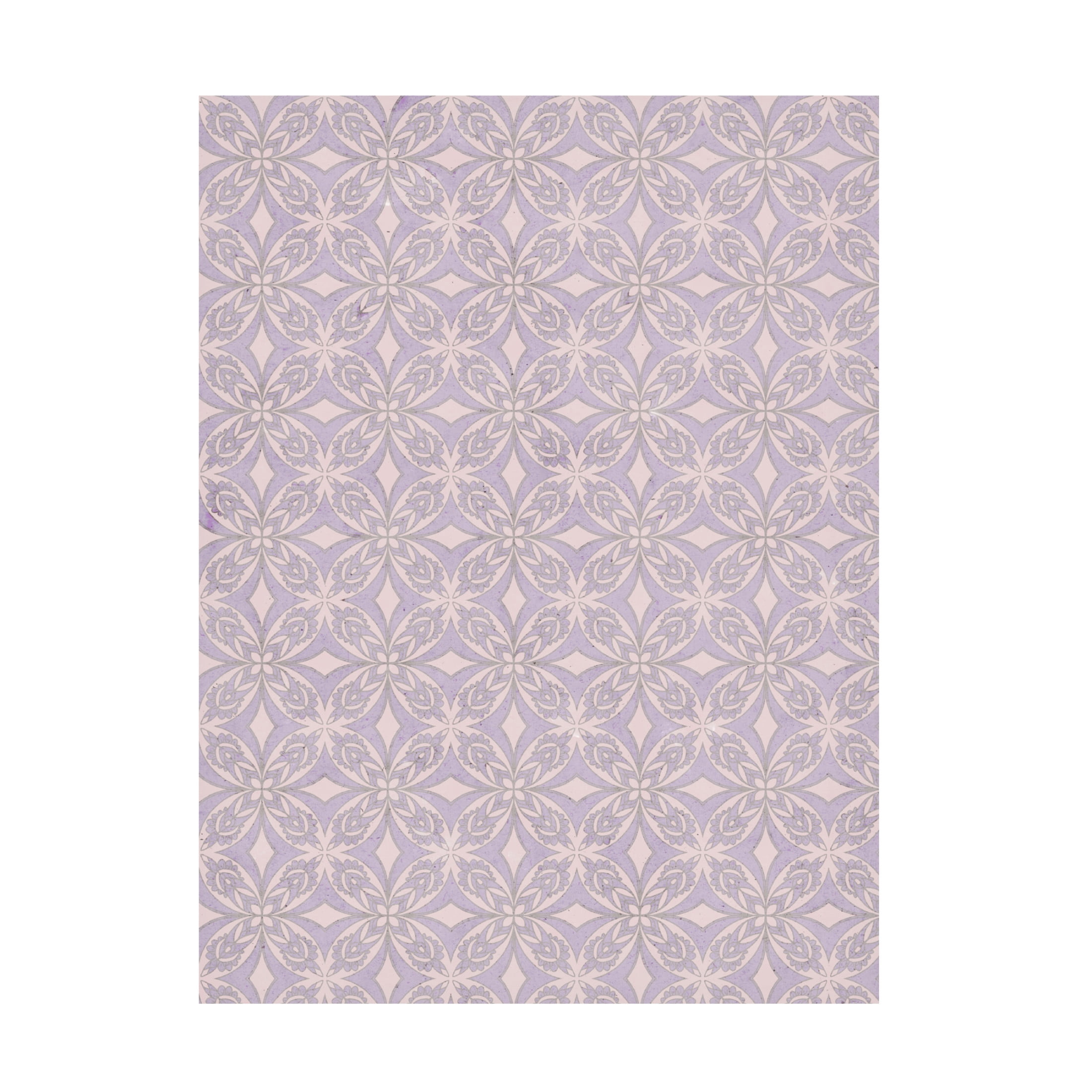 Canvas Wall Art - Treechild 'Geometric Purple Tile Pattern' Wall Art for Living Room, Bedroom, or Office D?cor by Trademark Fine Art - 24 x 32 Inches