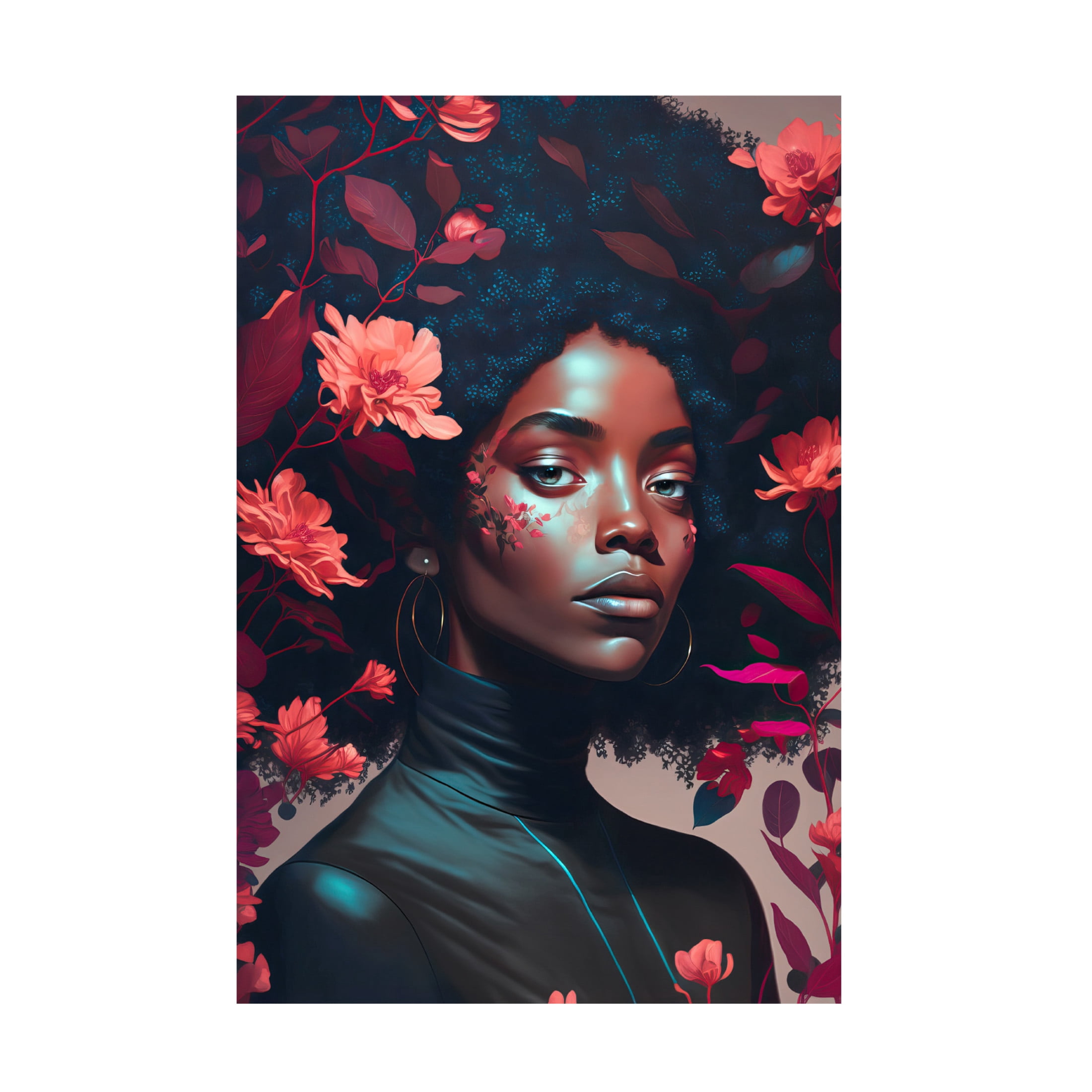 Canvas Wall Art - Treechild 'Goddess Of The Flowers' Wall Art for Living Room, Bedroom, or Office D?cor by Trademark Fine Art - 16 x 24 Inches