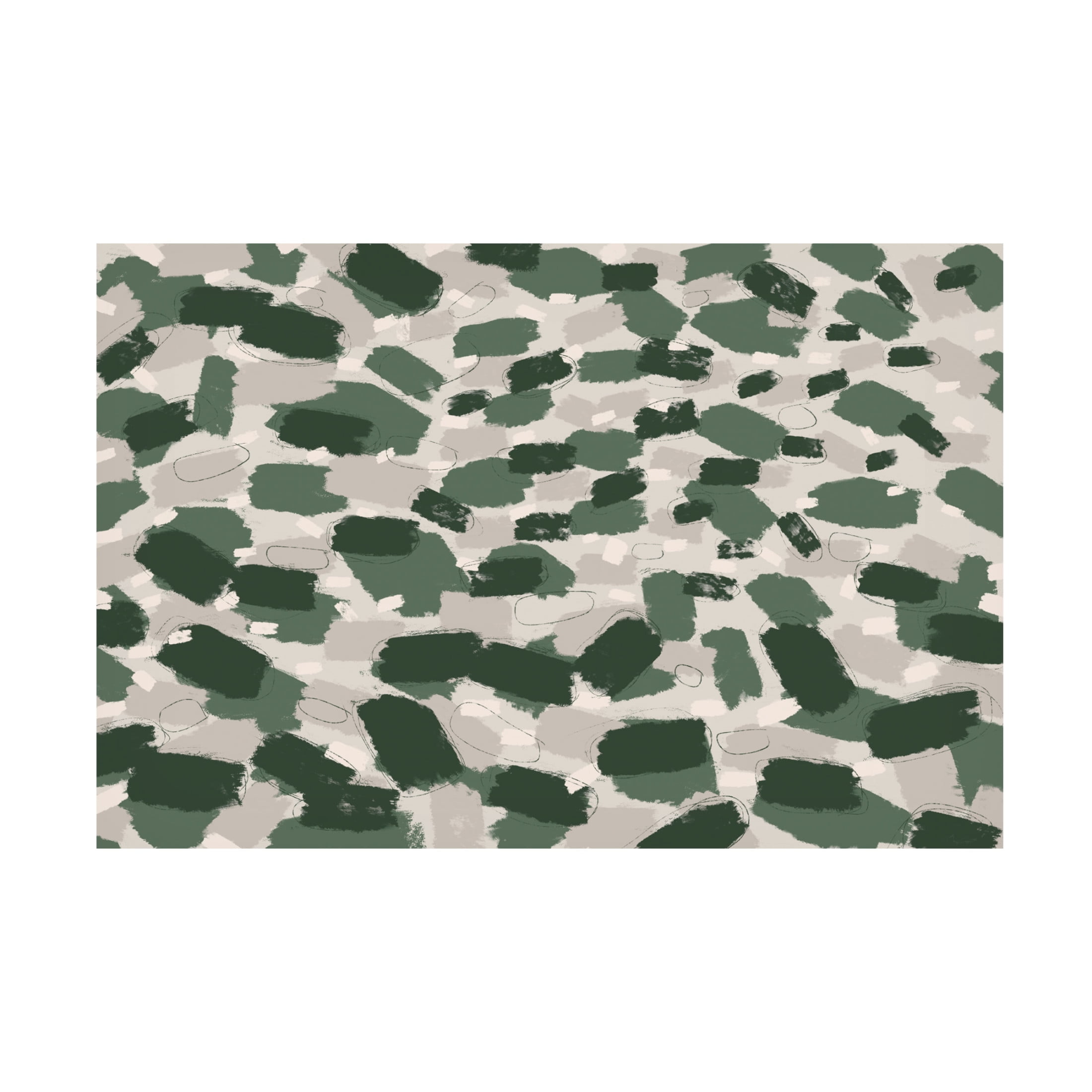 Canvas Wall Art - Treechild 'Green Pastel Strokes' Wall Art for Living Room, Bedroom, or Office D?cor by Trademark Fine Art - 32 x 22 Inches