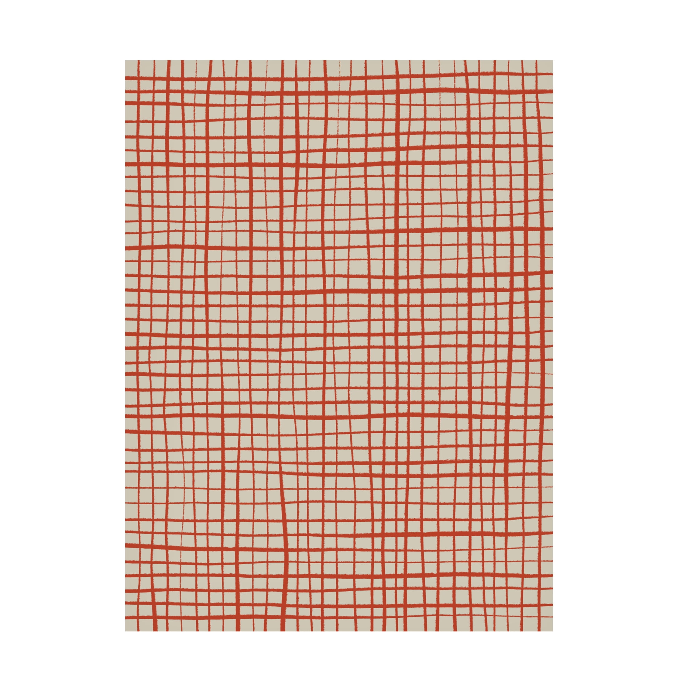 Canvas Wall Art - Treechild 'Hand Drawn Grid Pattern' Wall Art for Living Room, Bedroom, or Office D?cor by Trademark Fine Art - 24 x 32 Inches