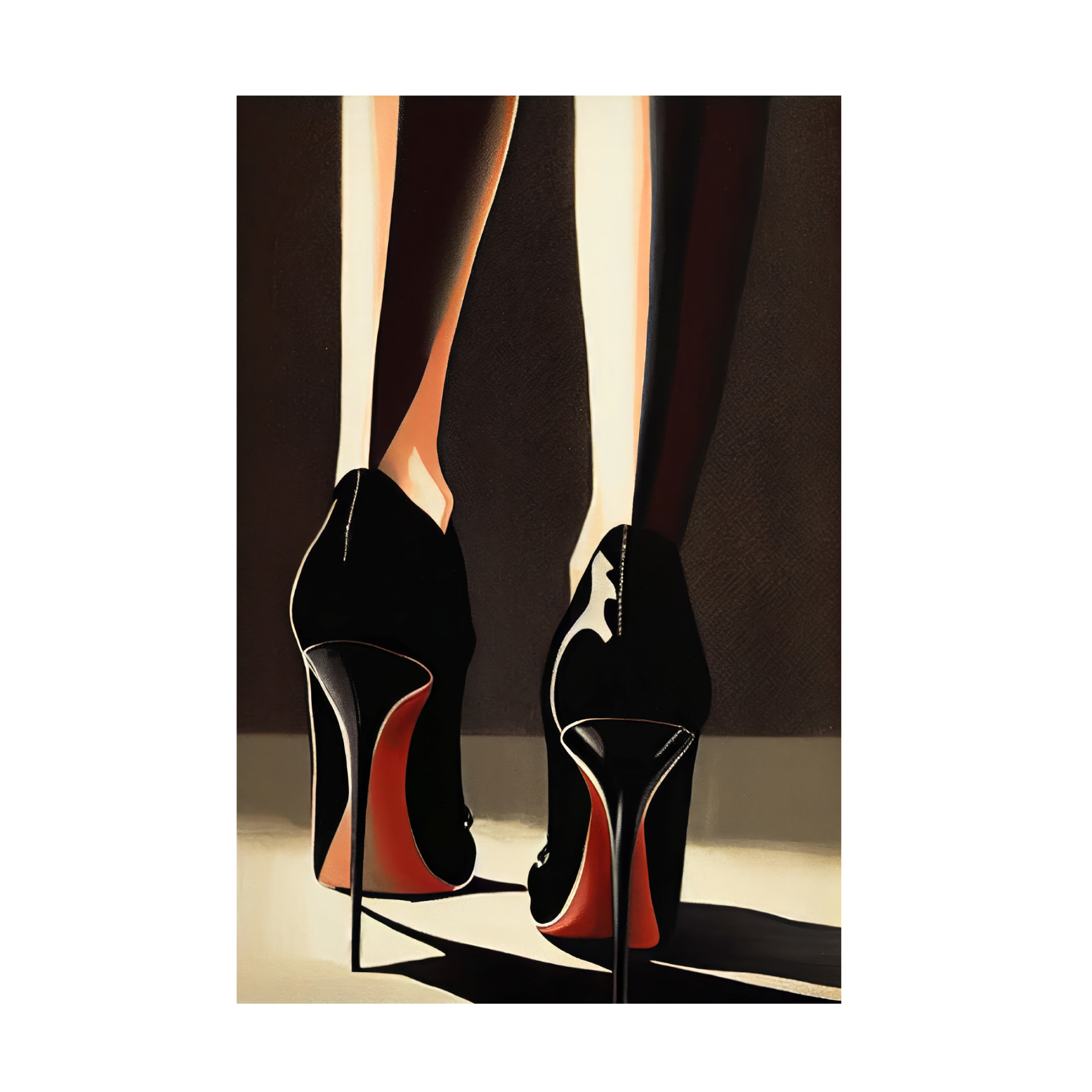 Canvas Wall Art - Treechild 'Heels' Wall Art for Living Room, Bedroom, or Office D?cor by Trademark Fine Art - 30 x 47 Inches