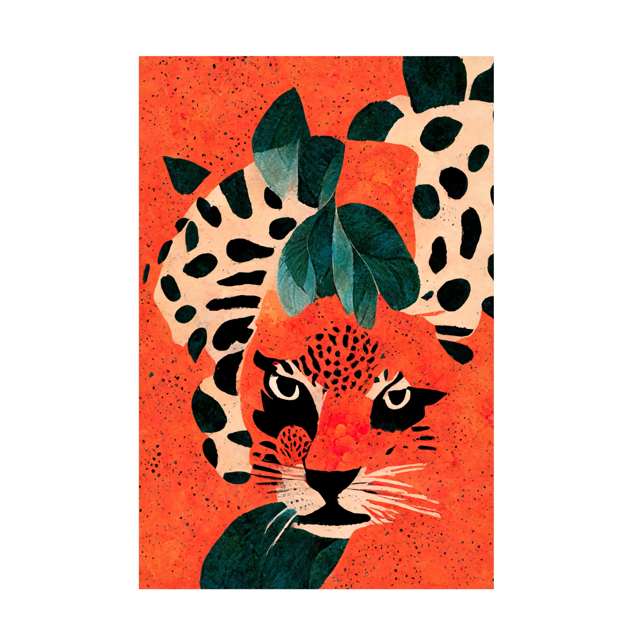 Canvas Wall Art - Treechild 'Hiding Leo' Wall Art for Living Room, Bedroom, or Office D?cor by Trademark Fine Art - 12 x 19 Inches