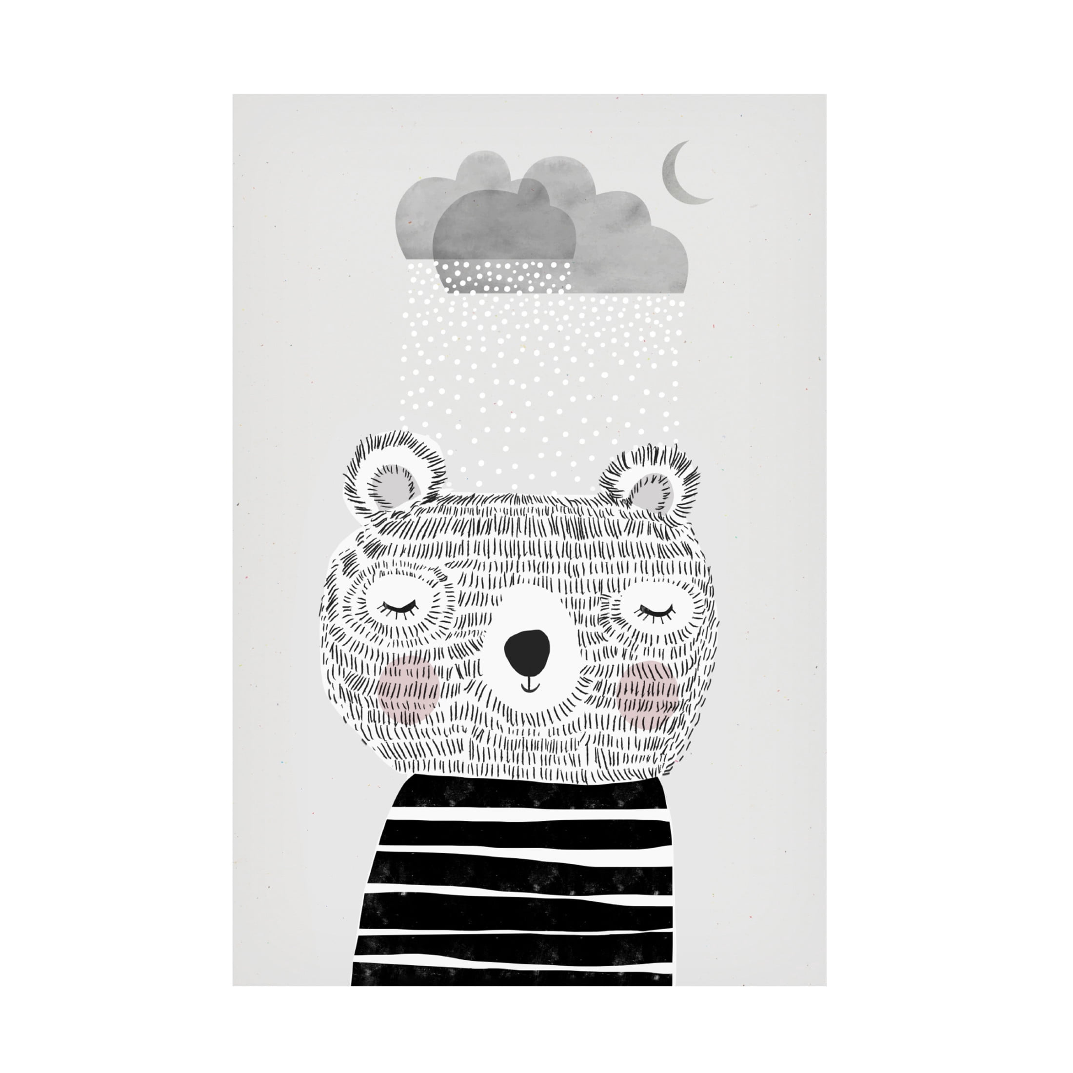 Canvas Wall Art - Treechild 'I Love Snow' Wall Art for Living Room, Bedroom, or Office D?cor by Trademark Fine Art - 16 x 24 Inches