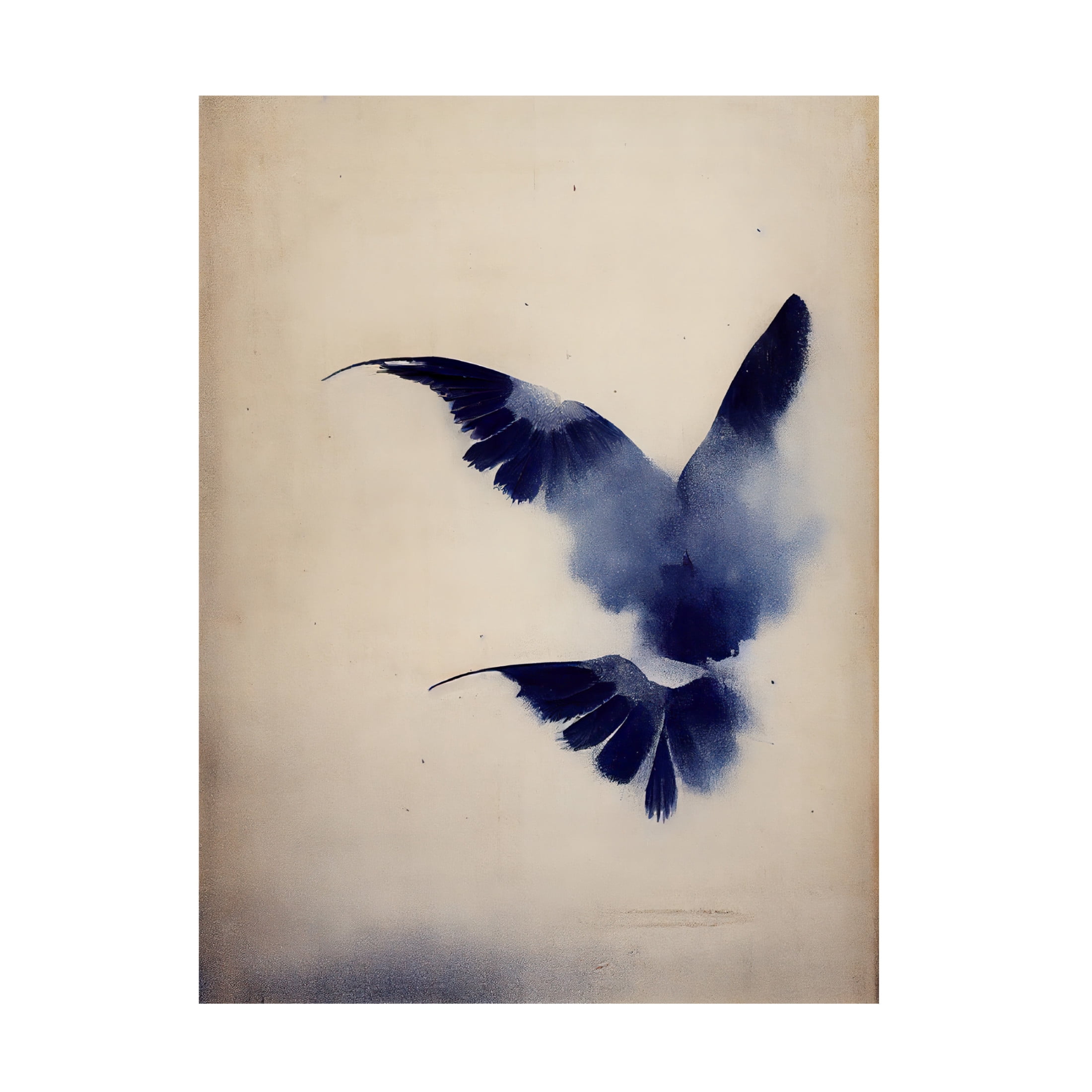 Canvas Wall Art - Treechild 'Indigo Bird' Wall Art for Living Room, Bedroom, or Office D?cor by Trademark Fine Art - 14 x 19 Inches