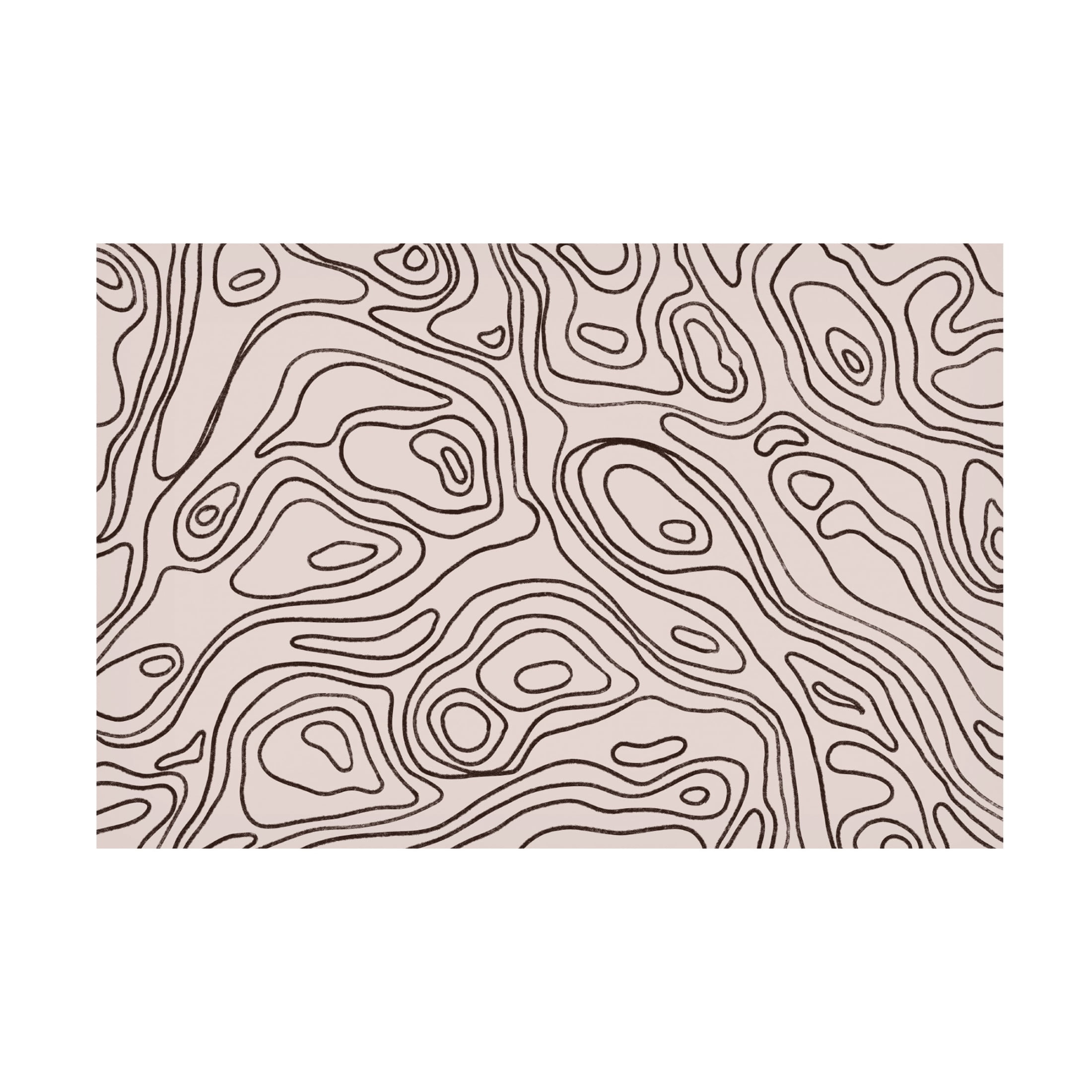 Canvas Wall Art - Treechild 'Iso Lines Square' Wall Art for Living Room, Bedroom, or Office D?cor by Trademark Fine Art - 47 x 30 Inches