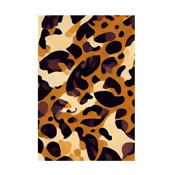 Canvas Wall Art - Treechild 'Leo Pattern' Wall Art for Living Room, Bedroom, or Office D?cor by Trademark Fine Art - 22 x 32 Inches
