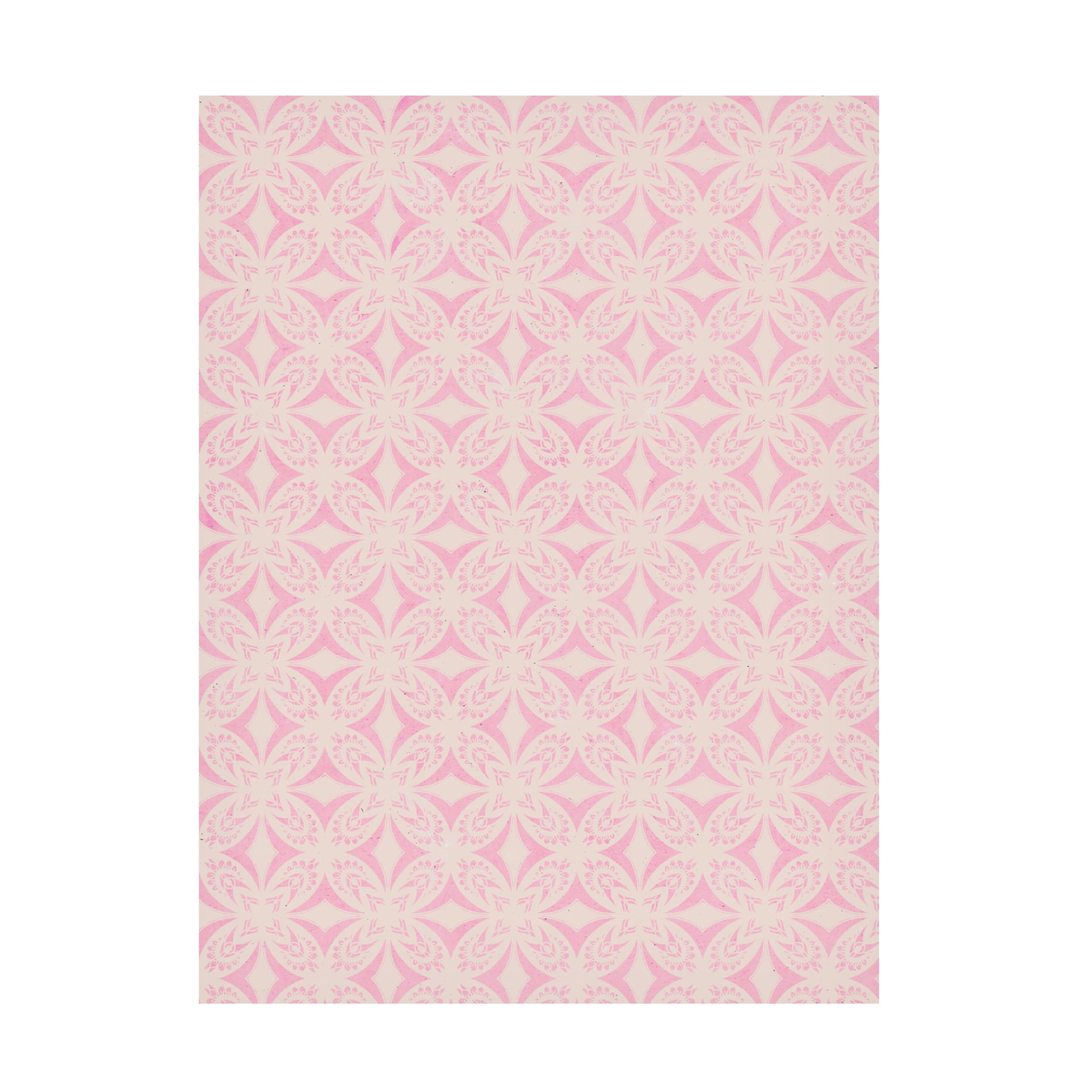 Canvas Wall Art - Treechild 'Light Pink Tile Pattern' Wall Art for Living Room, Bedroom, or Office D?cor by Trademark Fine Art - 35 x 47 Inches