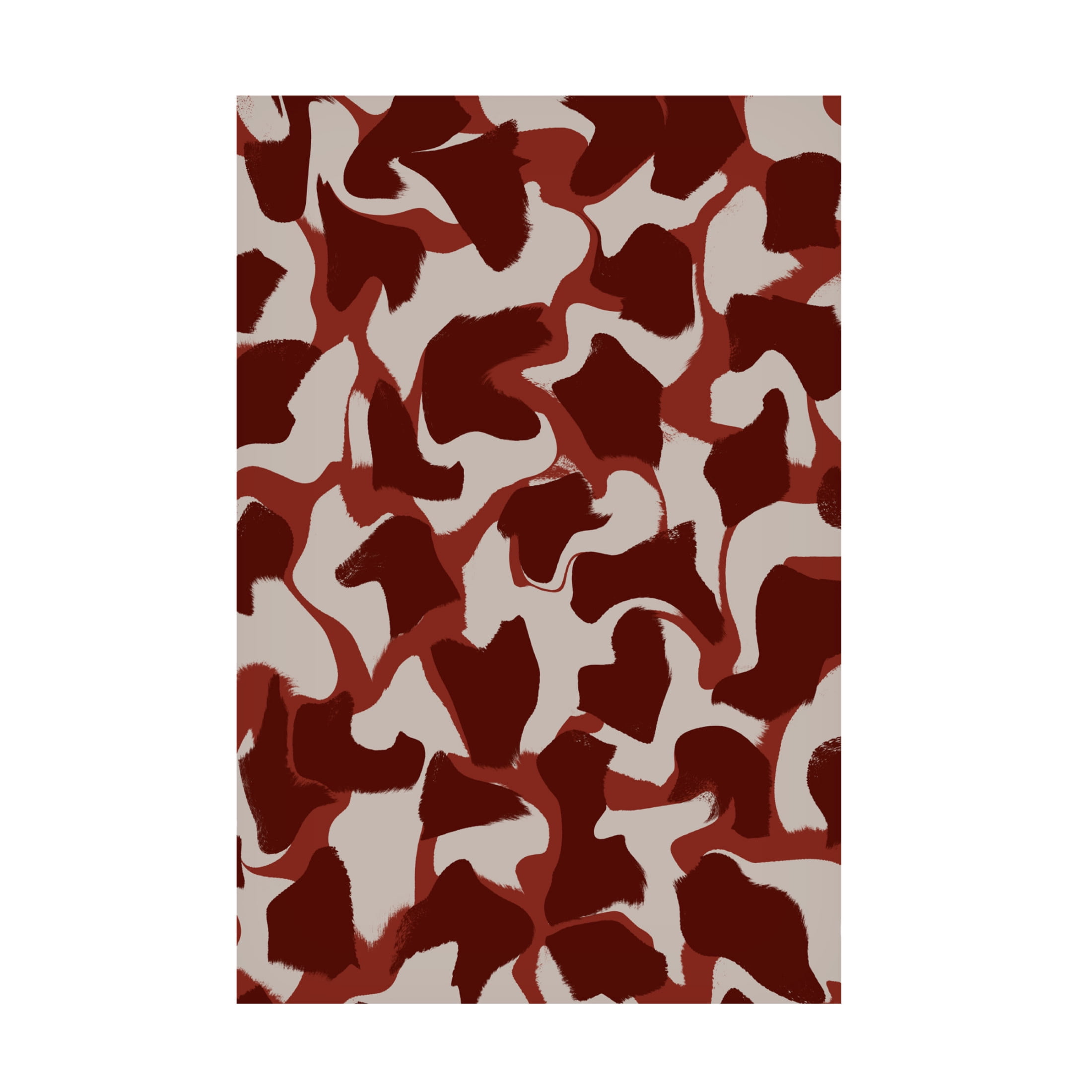 Canvas Wall Art - Treechild 'Liquid Beige Brown Strokes' Wall Art for Living Room, Bedroom, or Office D?cor by Trademark Fine Art - 30 x 47 Inches
