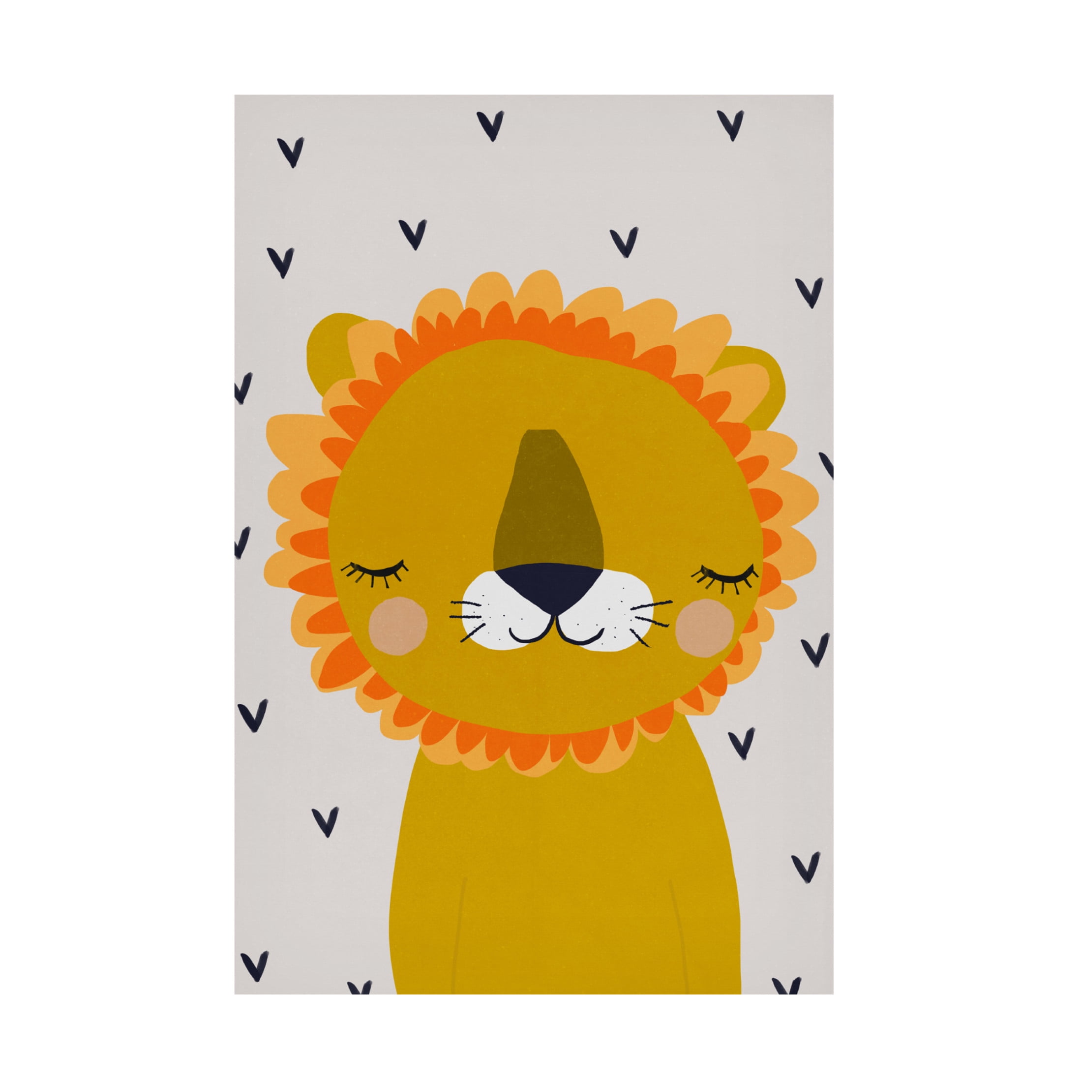 Canvas Wall Art - Treechild 'Little Lion' Wall Art for Living Room, Bedroom, or Office D?cor by Trademark Fine Art - 30 x 47 Inches