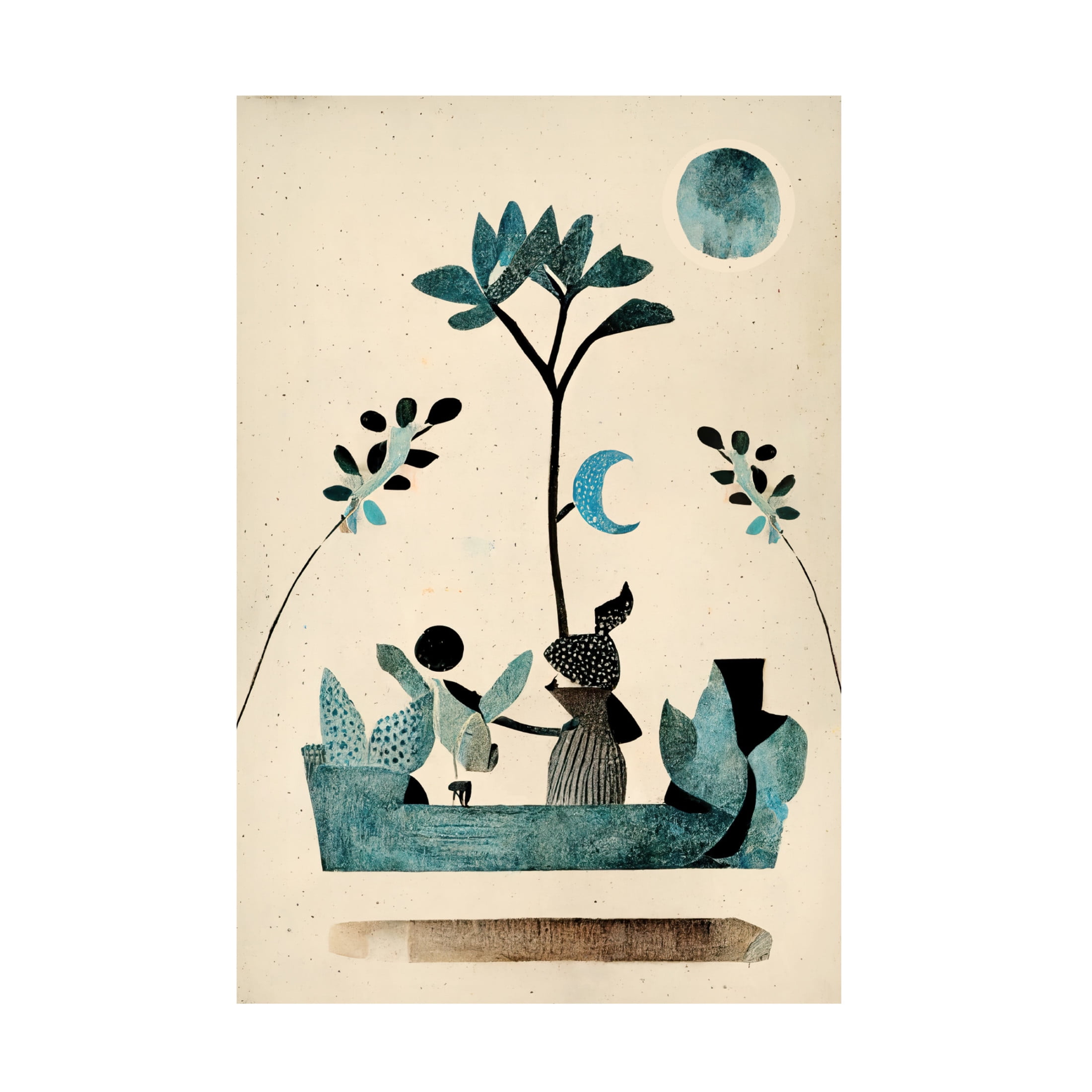 Canvas Wall Art - Treechild 'My Fantastic Journey' Wall Art for Living Room, Bedroom, or Office D?cor by Trademark Fine Art - 12 x 19 Inches