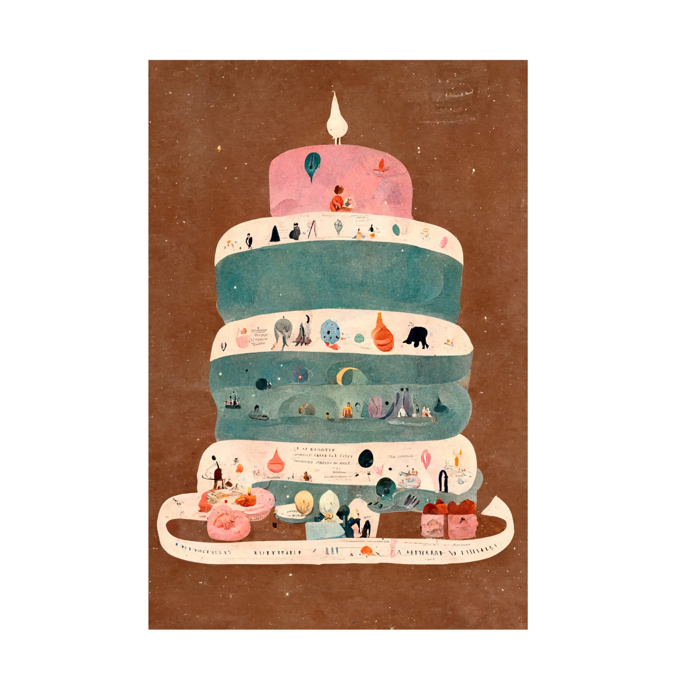 Canvas Wall Art - Treechild 'My First Birthday' Wall Art for Living Room, Bedroom, or Office D?cor by Trademark Fine Art - 16 x 24 Inches