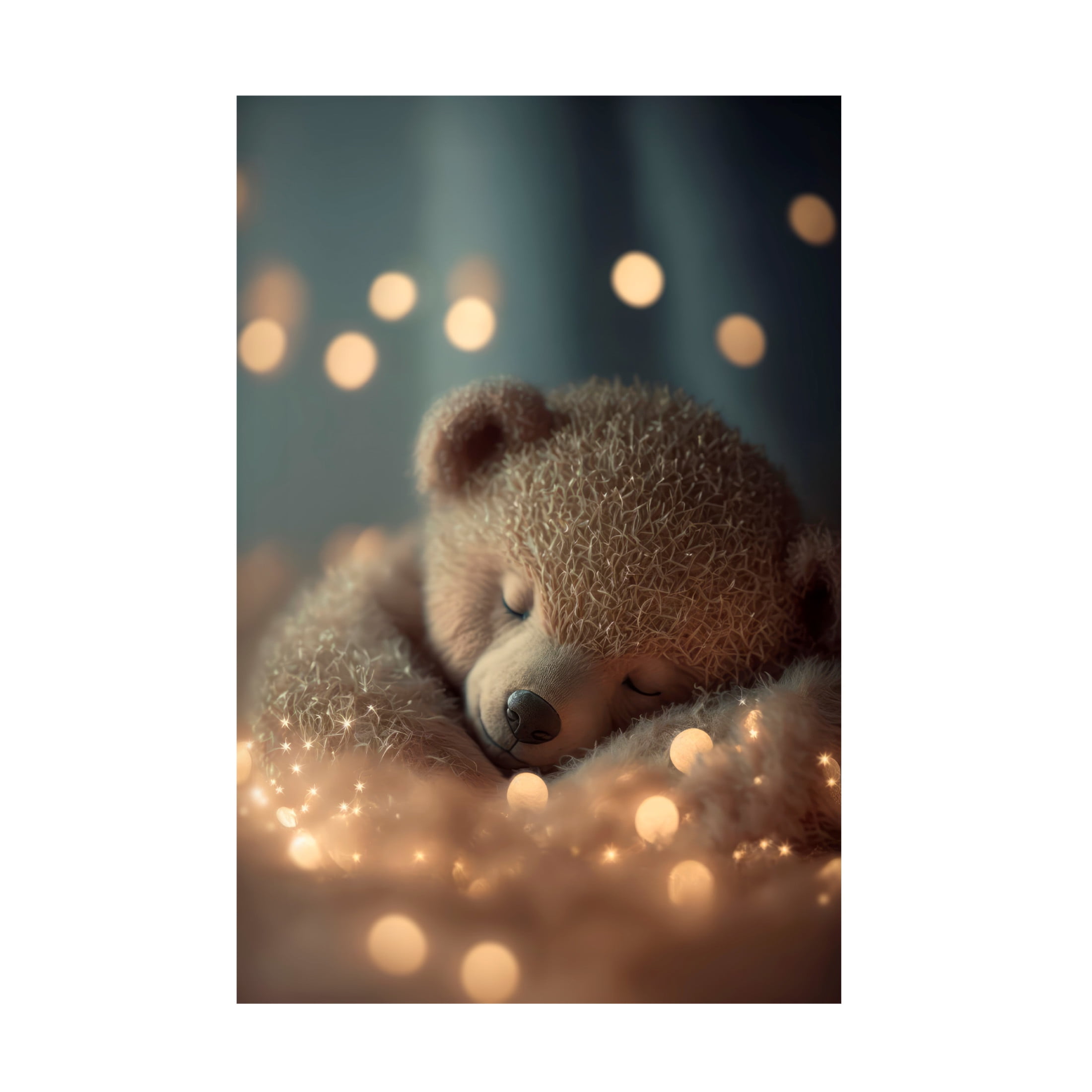 Canvas Wall Art - Treechild 'My Sleeping Teddy' Wall Art for Living Room, Bedroom, or Office D?cor by Trademark Fine Art - 12 x 19 Inches