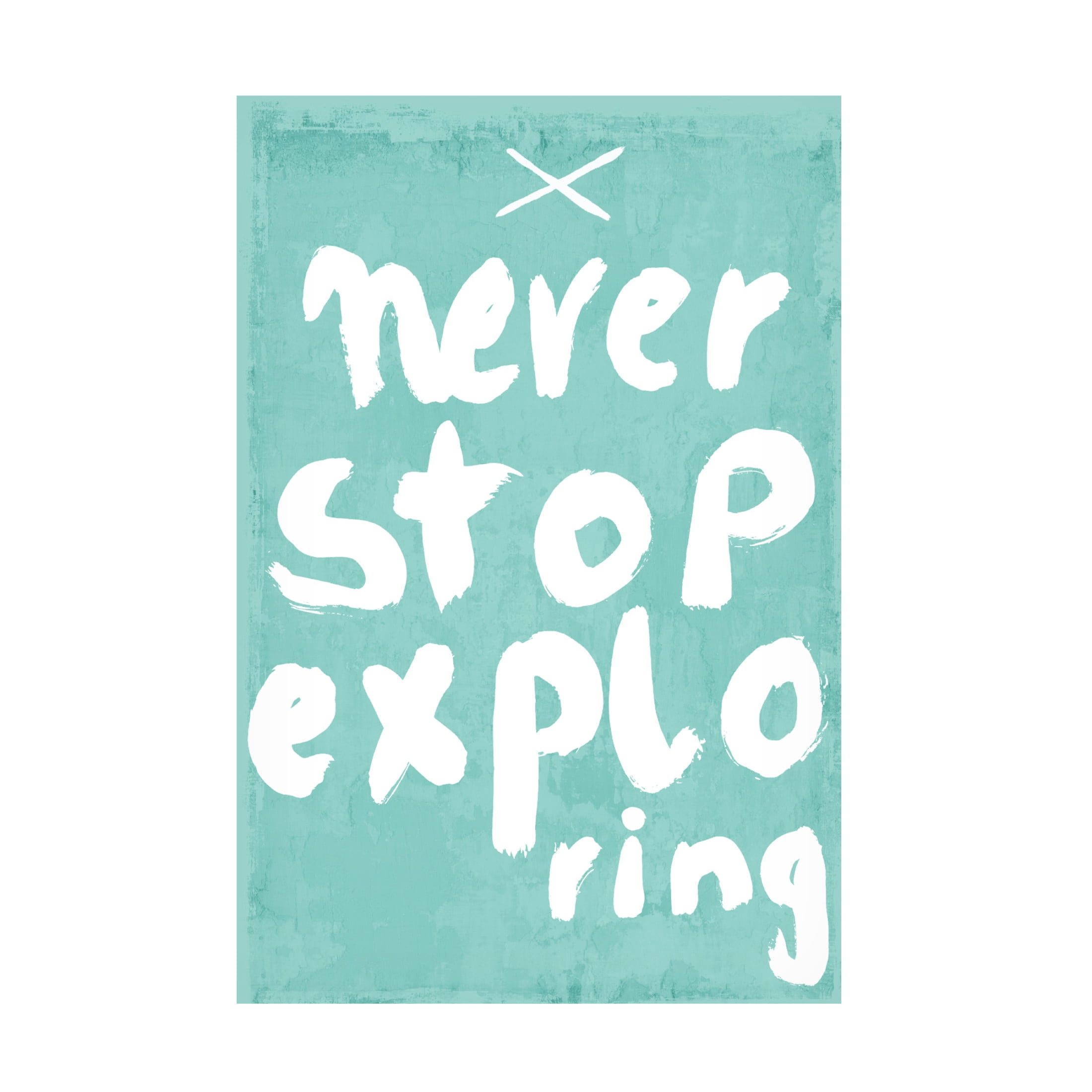 Canvas Wall Art - Treechild 'Never Stop Exploring' Wall Art for Living Room, Bedroom, or Office D?cor by Trademark Fine Art - 16 x 24 Inches