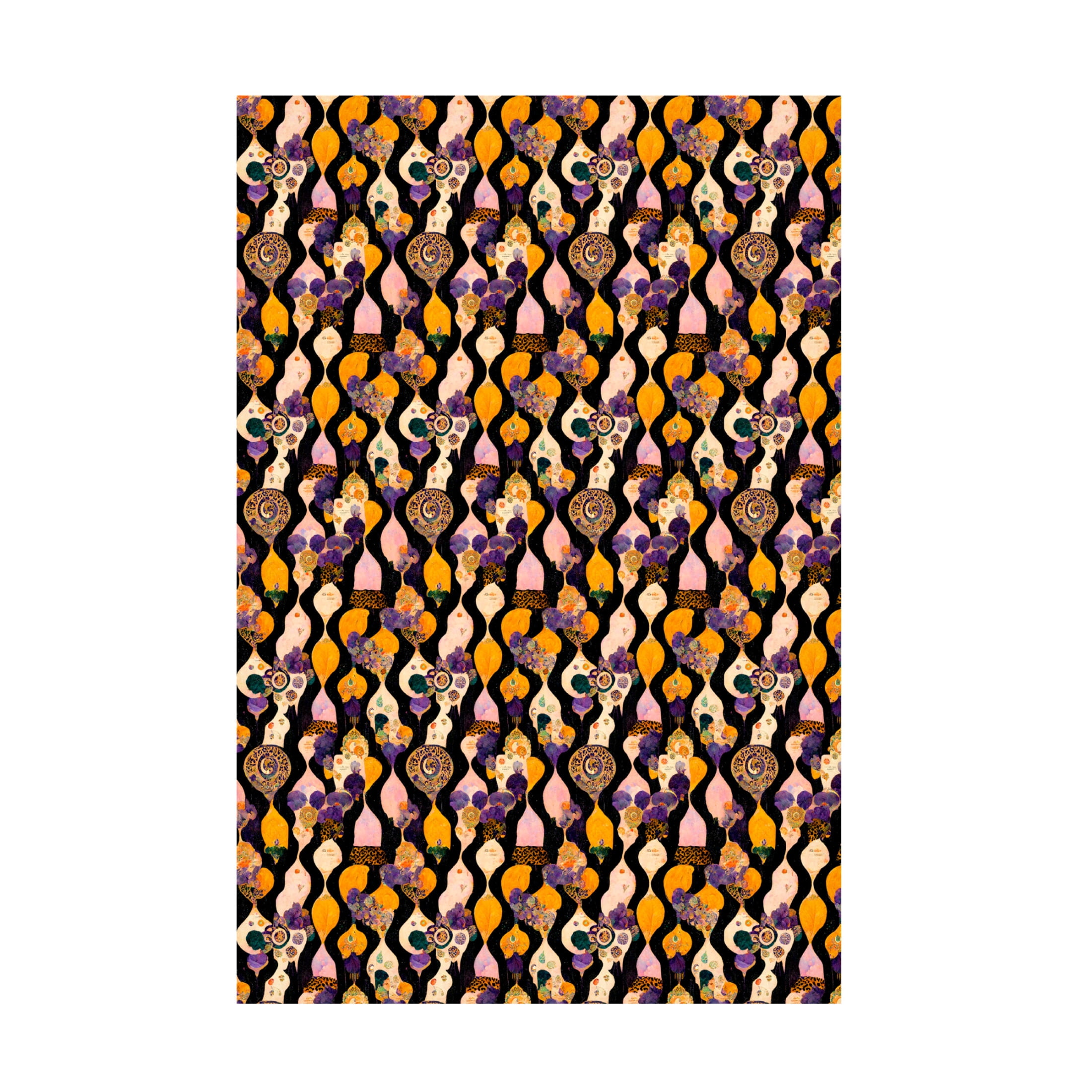 Canvas Wall Art - Treechild 'Oriental Pattern' Wall Art for Living Room, Bedroom, or Office D?cor by Trademark Fine Art - 12 x 19 Inches