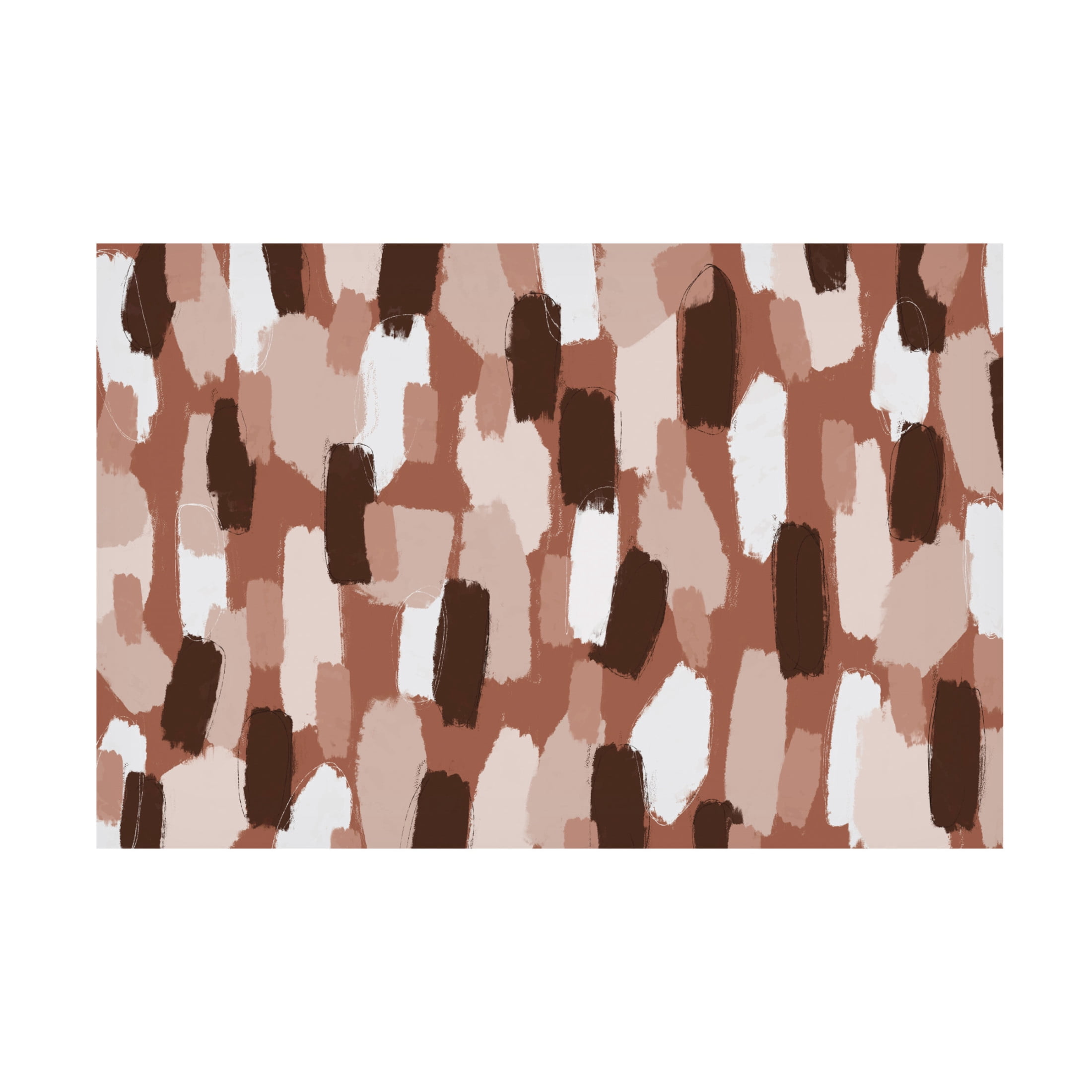 Canvas Wall Art - Treechild 'Pastel Brush Strokes Pattern Square' Wall Art for Living Room, Bedroom, or Office D?cor by Trademark Fine Art - 24 x 16 Inches