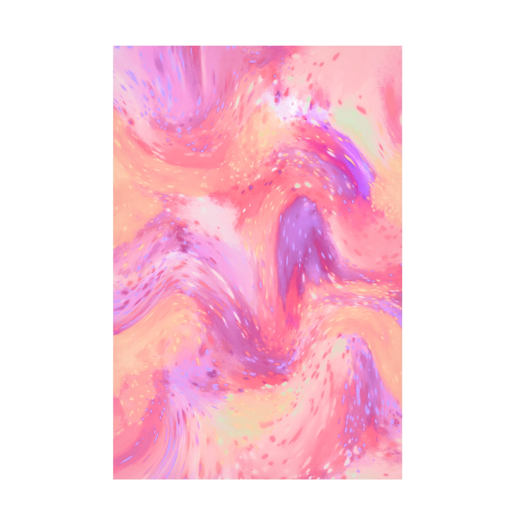 Canvas Wall Art - Treechild 'Pastel Space Pattern' Wall Art for Living Room, Bedroom, or Office D?cor by Trademark Fine Art - 12 x 19 Inches