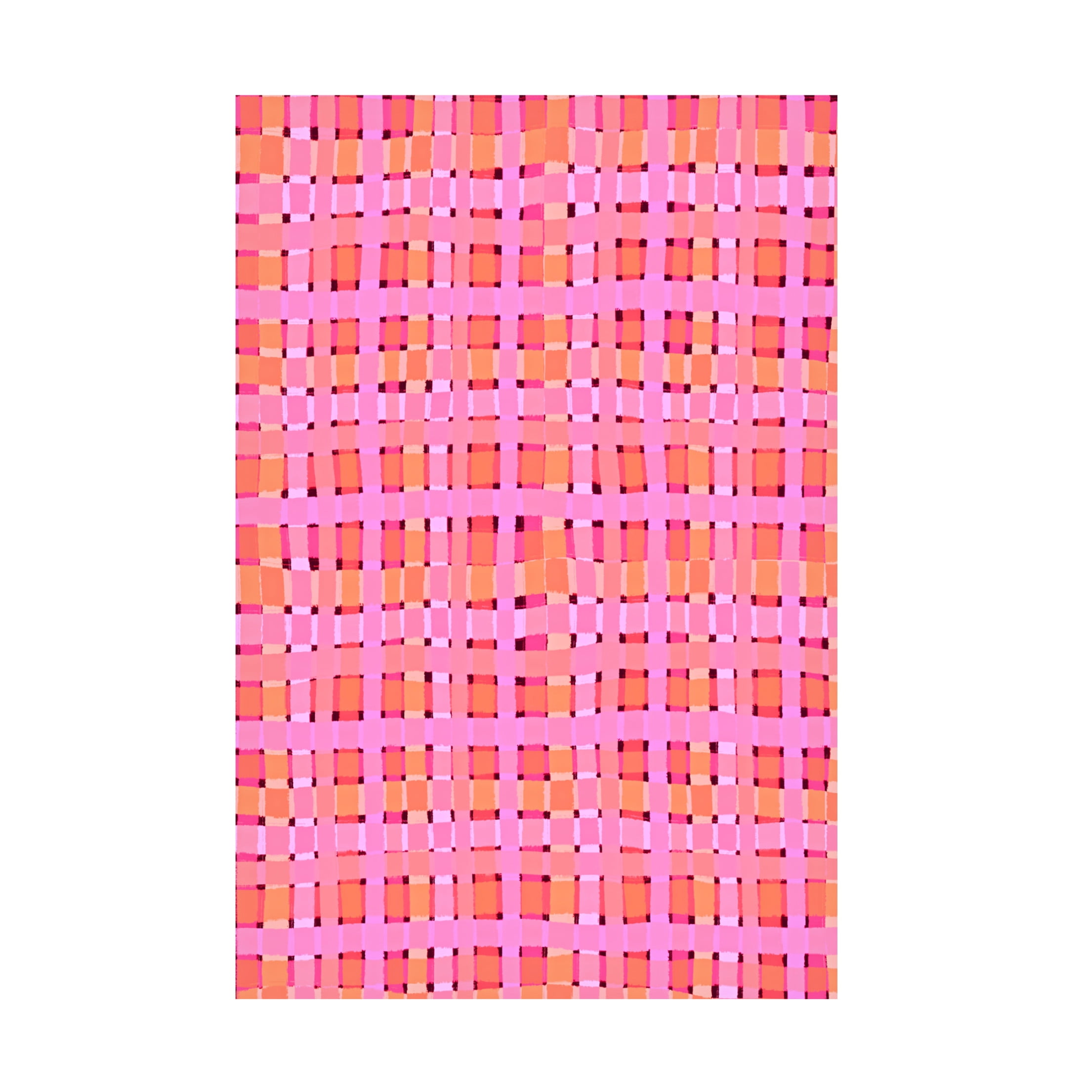 Canvas Wall Art - Treechild 'Pin Squared Pattern' Wall Art for Living Room, Bedroom, or Office D?cor by Trademark Fine Art - 22 x 32 Inches