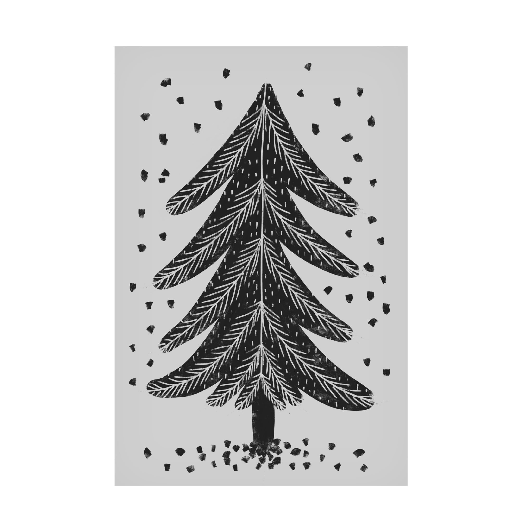 Canvas Wall Art - Treechild 'Pine Tree' Wall Art for Living Room, Bedroom, or Office D?cor by Trademark Fine Art - 16 x 24 Inches