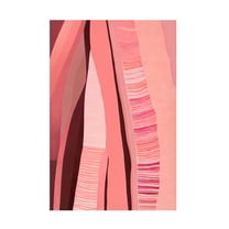 Canvas Wall Art - Treechild 'Pink Layers' Wall Art for Living Room, Bedroom, or Office D?cor by Trademark Fine Art - 12 x 19 Inches