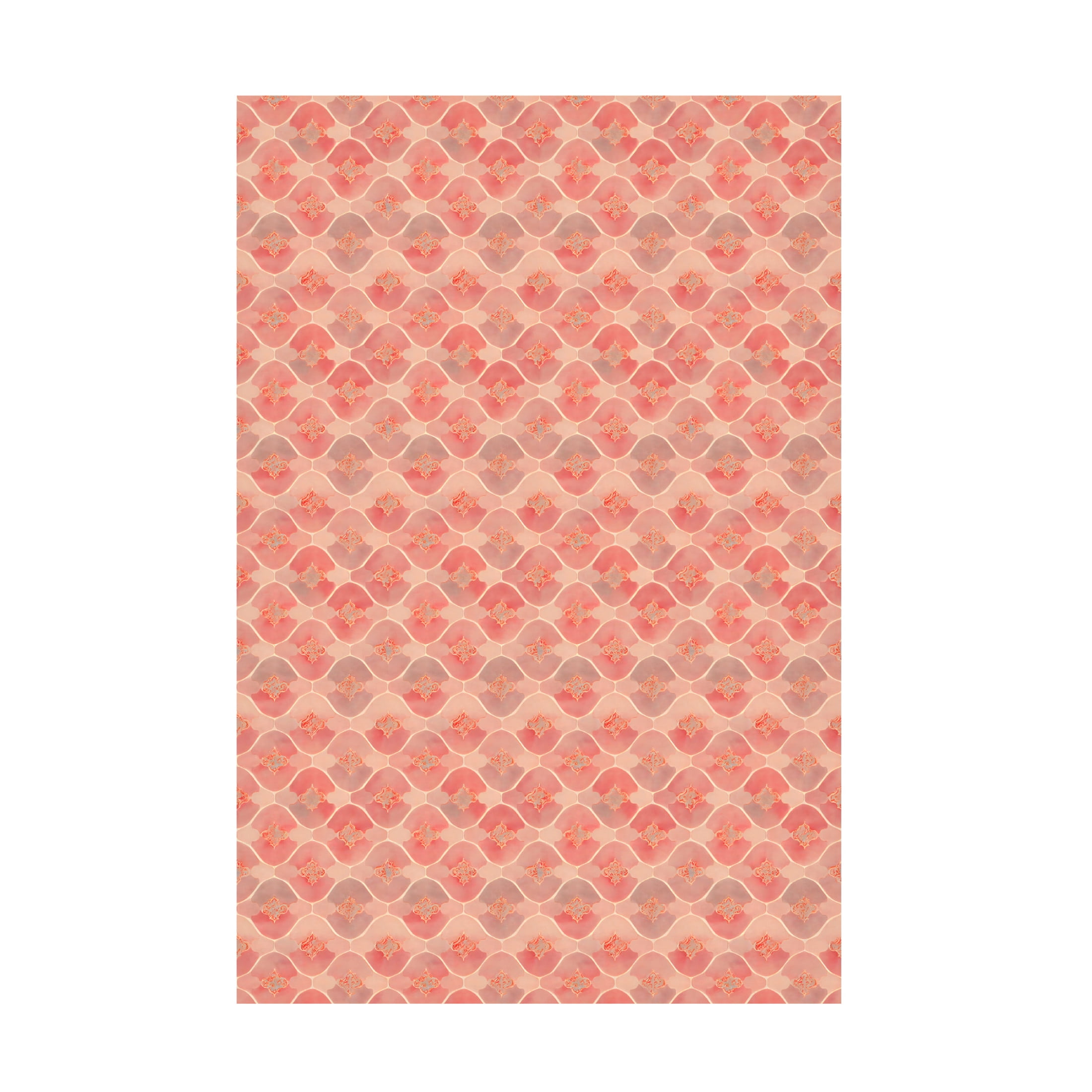 Canvas Wall Art - Treechild 'Pink Romantic Pattern' Wall Art for Living Room, Bedroom, or Office D?cor by Trademark Fine Art - 12 x 19 Inches