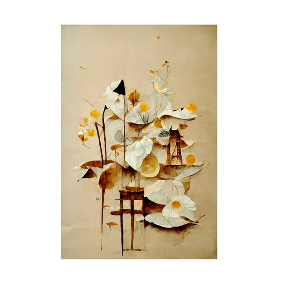 Canvas Wall Art - Treechild 'Primula' Wall Art for Living Room, Bedroom, or Office D?cor by Trademark Fine Art - 12 x 19 Inches