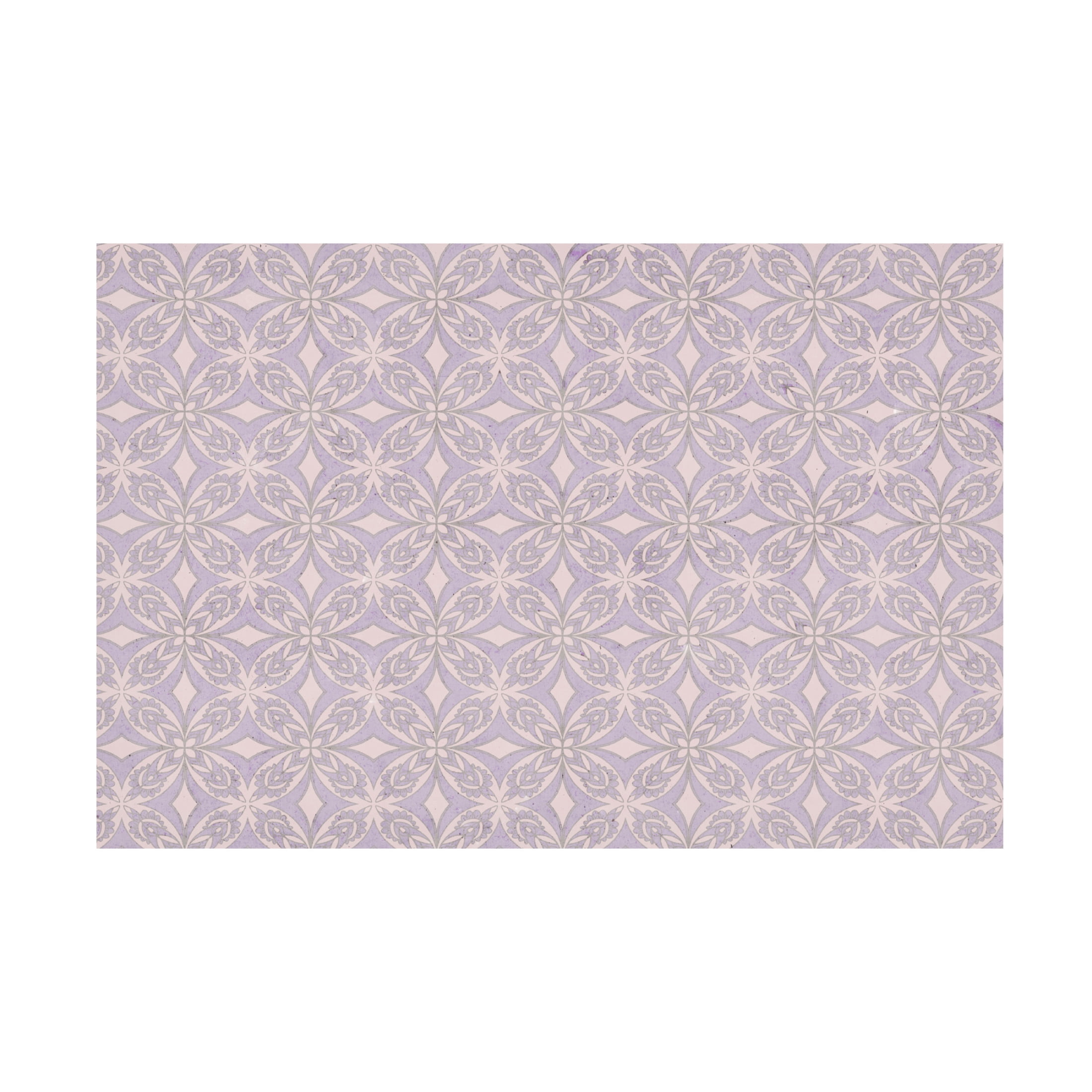 Canvas Wall Art - Treechild 'Purple Tiles Pattern' Wall Art for Living Room, Bedroom, or Office D?cor by Trademark Fine Art - 47 x 30 Inches