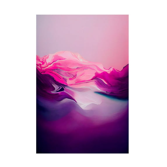 Canvas Wall Art - Treechild 'Purple Wave' Wall Art for Living Room, Bedroom, or Office D?cor by Trademark Fine Art - 30 x 47 Inches