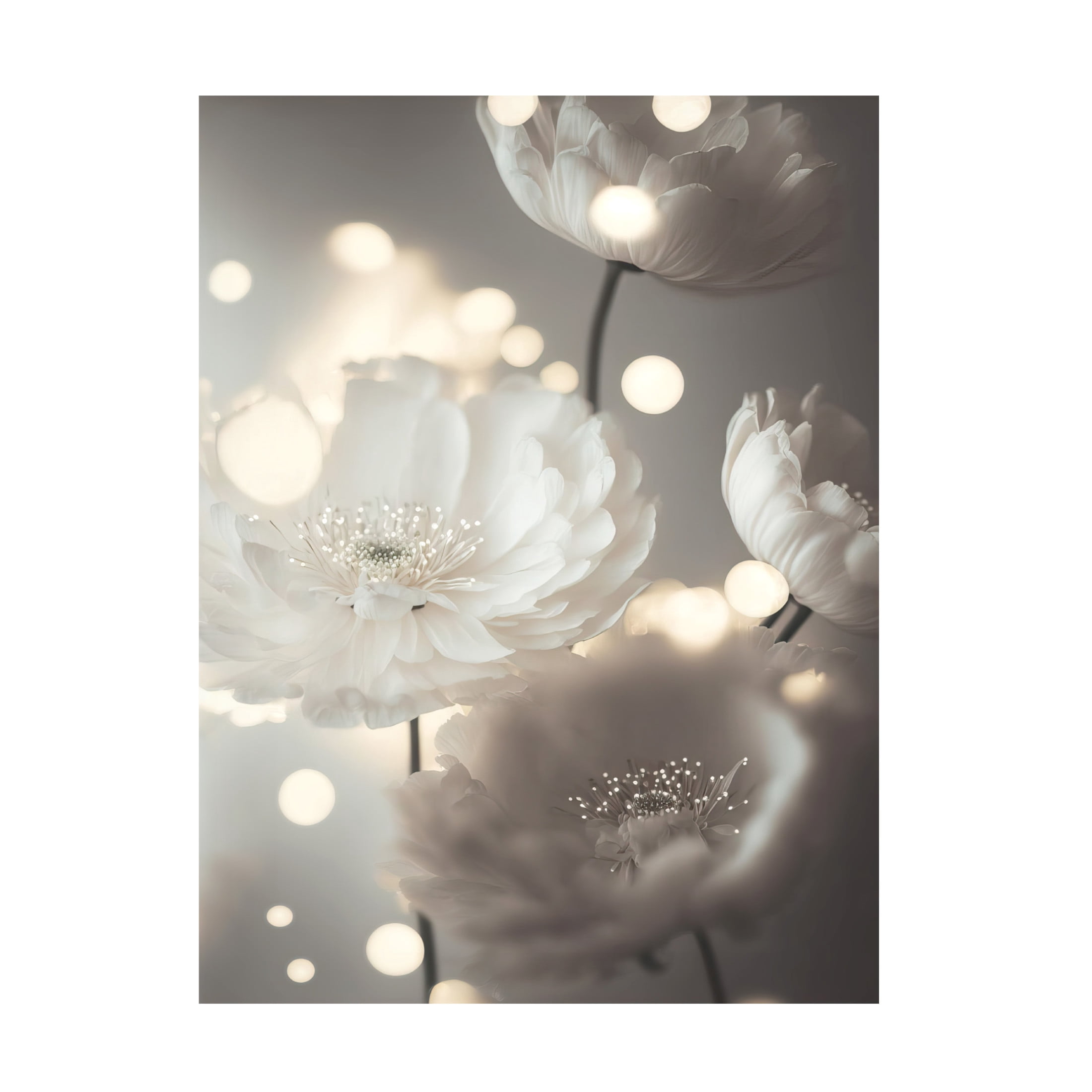 Canvas Wall Art - Treechild 'Romantic Flowers' Wall Art for Living Room, Bedroom, or Office D?cor by Trademark Fine Art - 35 x 47 Inches