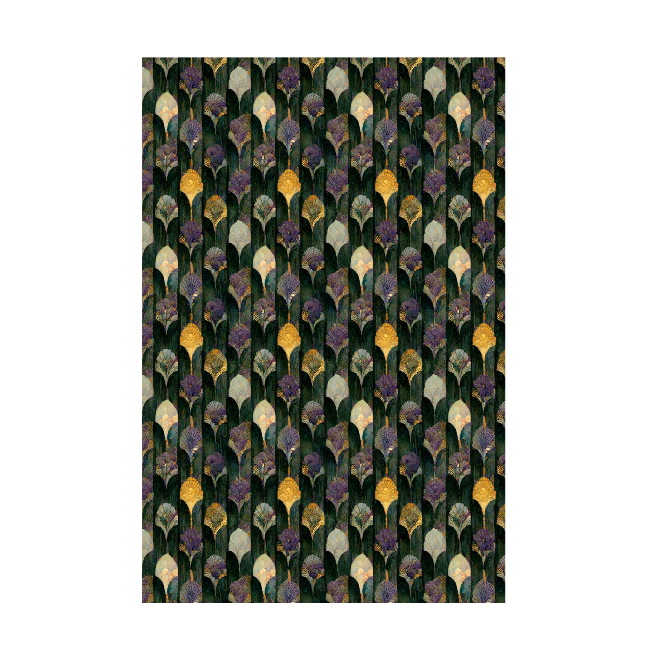 Canvas Wall Art - Treechild 'Romantic Ginko Pattern' Wall Art for Living Room, Bedroom, or Office D?cor by Trademark Fine Art - 22 x 32 Inches