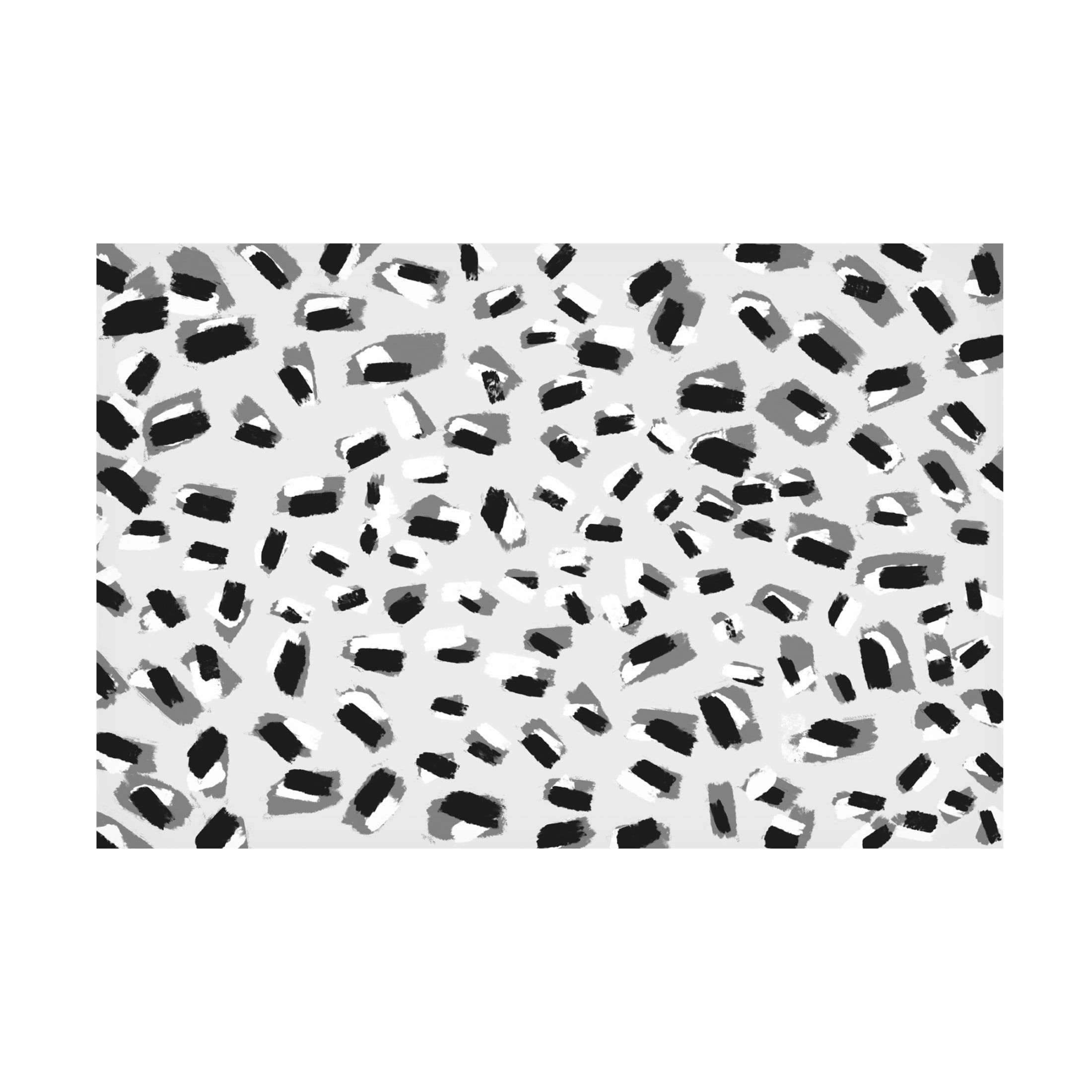 Canvas Wall Art - Treechild 'Short Strokes Square' Wall Art for Living Room, Bedroom, or Office D?cor by Trademark Fine Art - 47 x 30 Inches