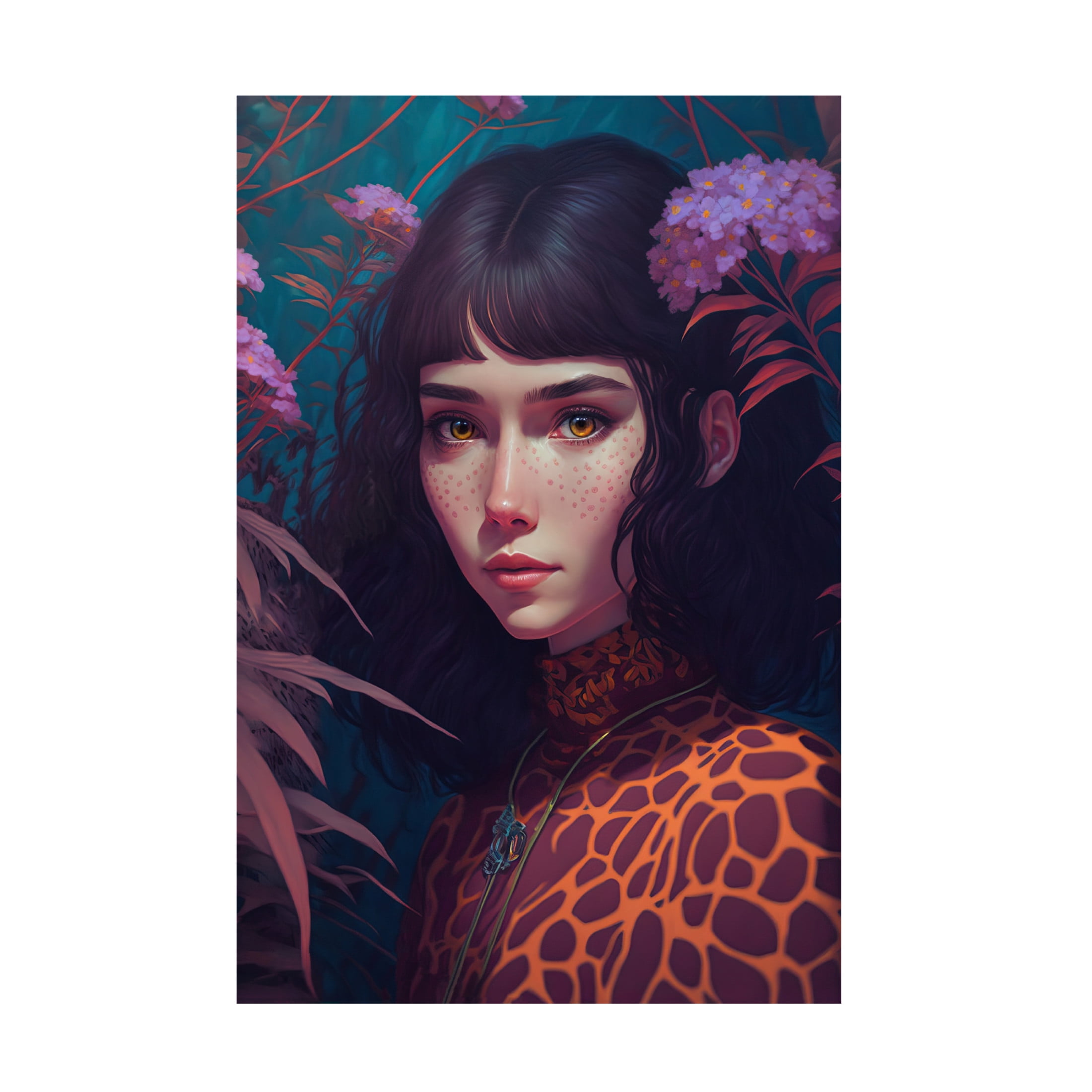 Canvas Wall Art - Treechild 'Shy Beauty' Wall Art for Living Room, Bedroom, or Office D?cor by Trademark Fine Art - 22 x 32 Inches