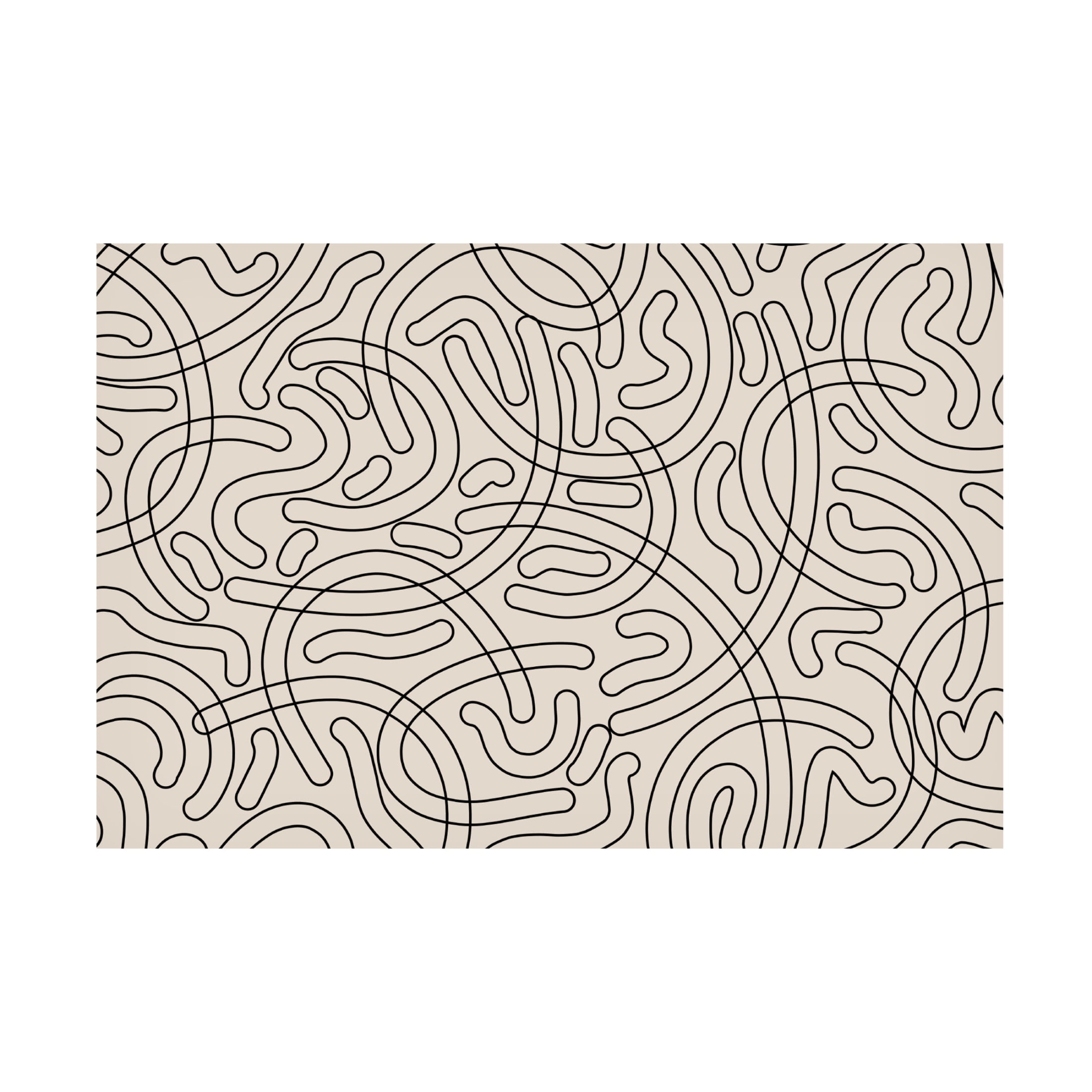 Canvas Wall Art - Treechild 'Simple Tube Line Pattern' Wall Art for Living Room, Bedroom, or Office D?cor by Trademark Fine Art - 24 x 16 Inches