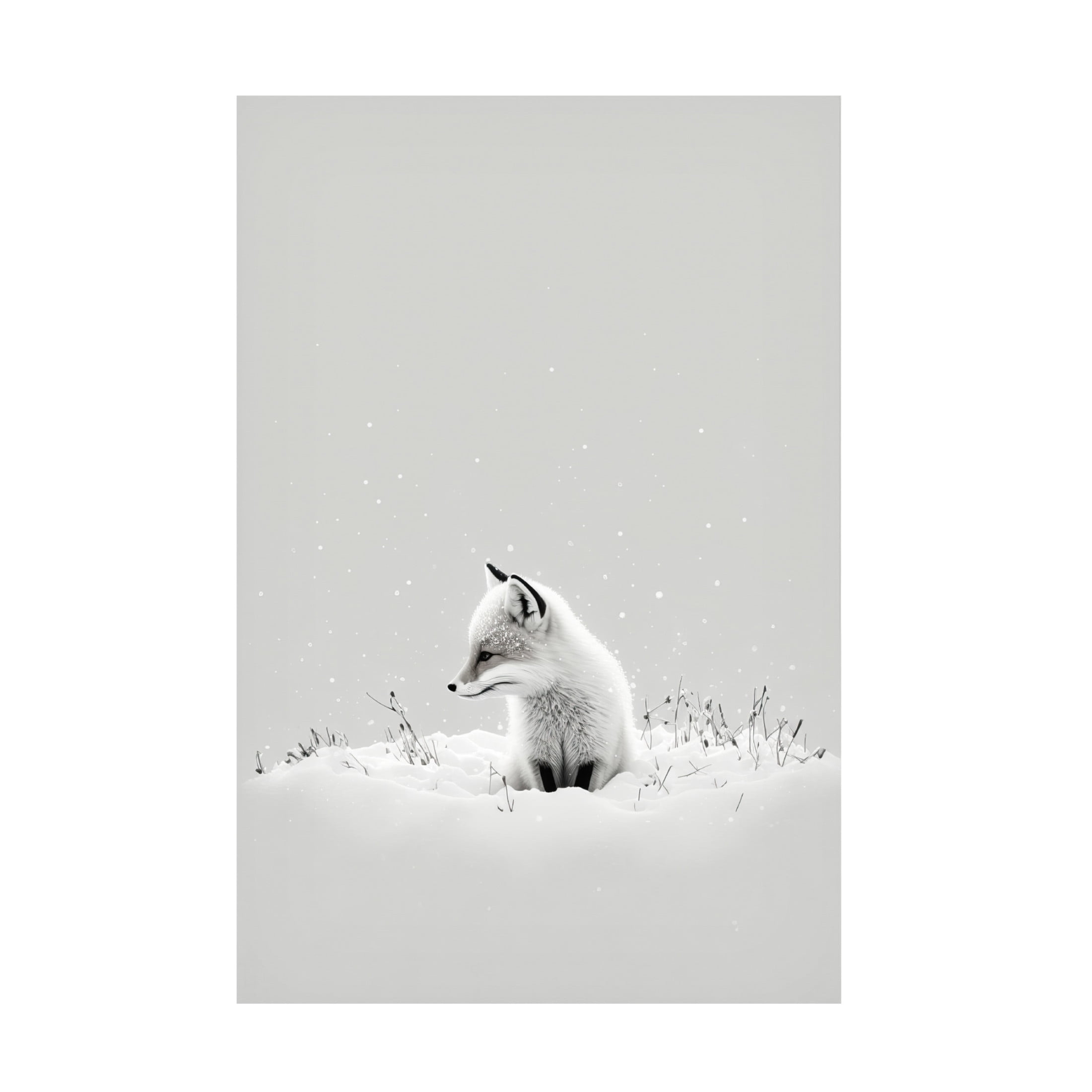 Canvas Wall Art - Treechild 'Snow Fox' Wall Art for Living Room, Bedroom, or Office D?cor by Trademark Fine Art - 22 x 32 Inches