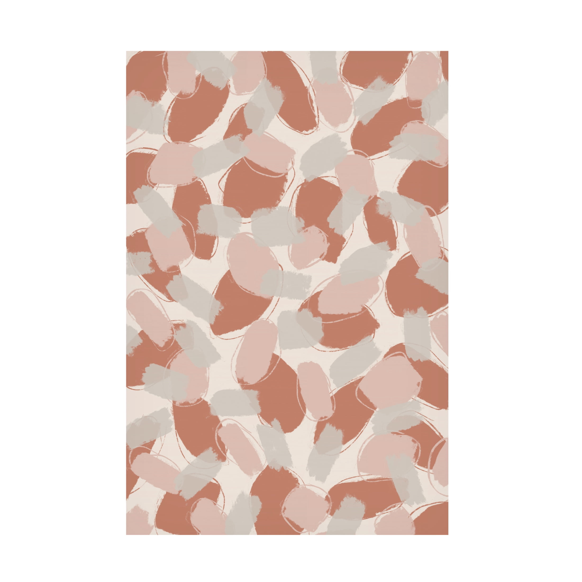 Canvas Wall Art - Treechild 'Soft Pastel Brush Strokes' Wall Art for Living Room, Bedroom, or Office D?cor by Trademark Fine Art - 30 x 47 Inches