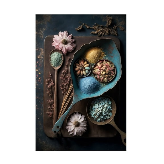 Canvas Wall Art - Treechild 'Spices' Wall Art for Living Room, Bedroom, or Office D?cor by Trademark Fine Art - 12 x 19 Inches