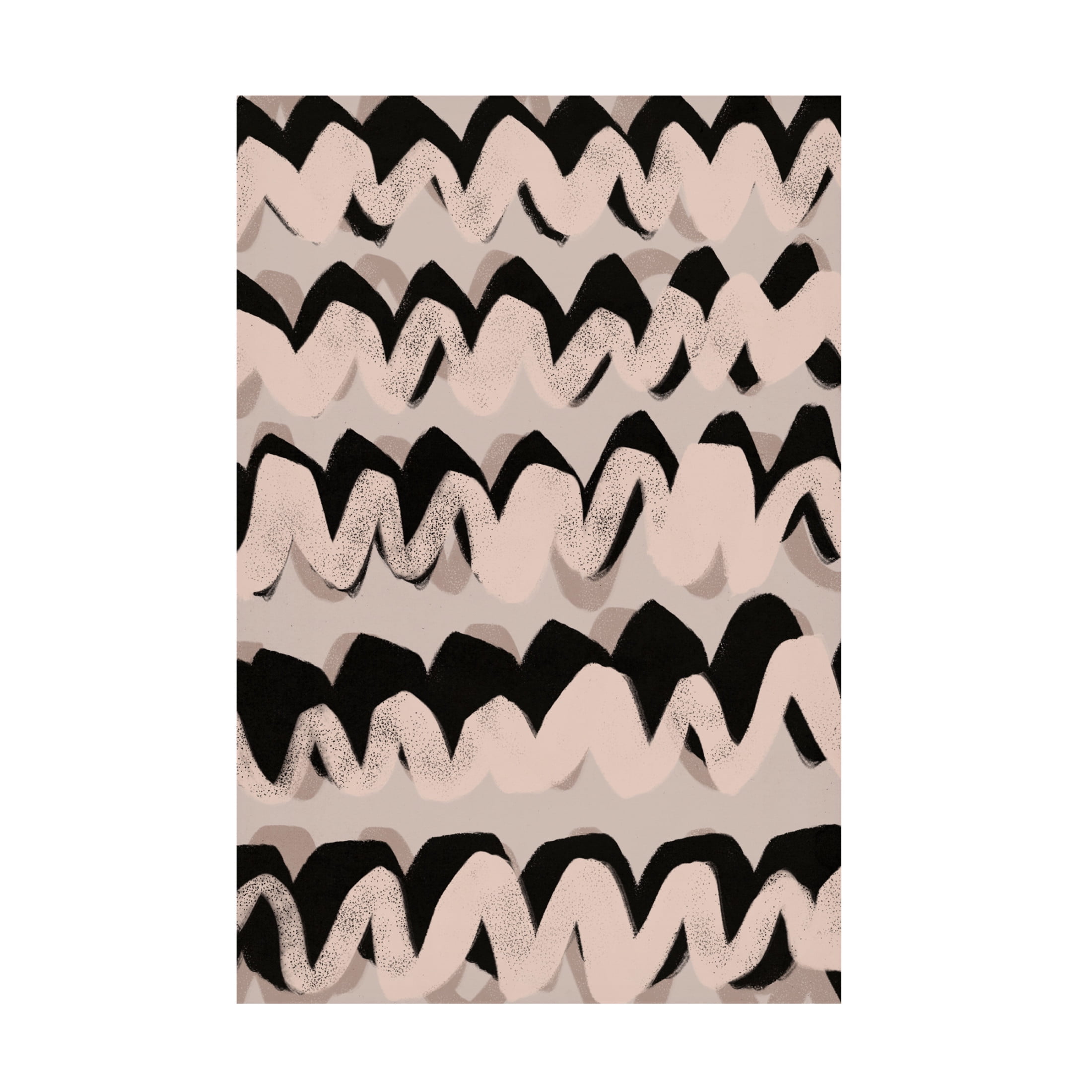 Canvas Wall Art - Treechild 'Sprayed Beige Waves Pattern' Wall Art for Living Room, Bedroom, or Office D?cor by Trademark Fine Art - 16 x 24 Inches