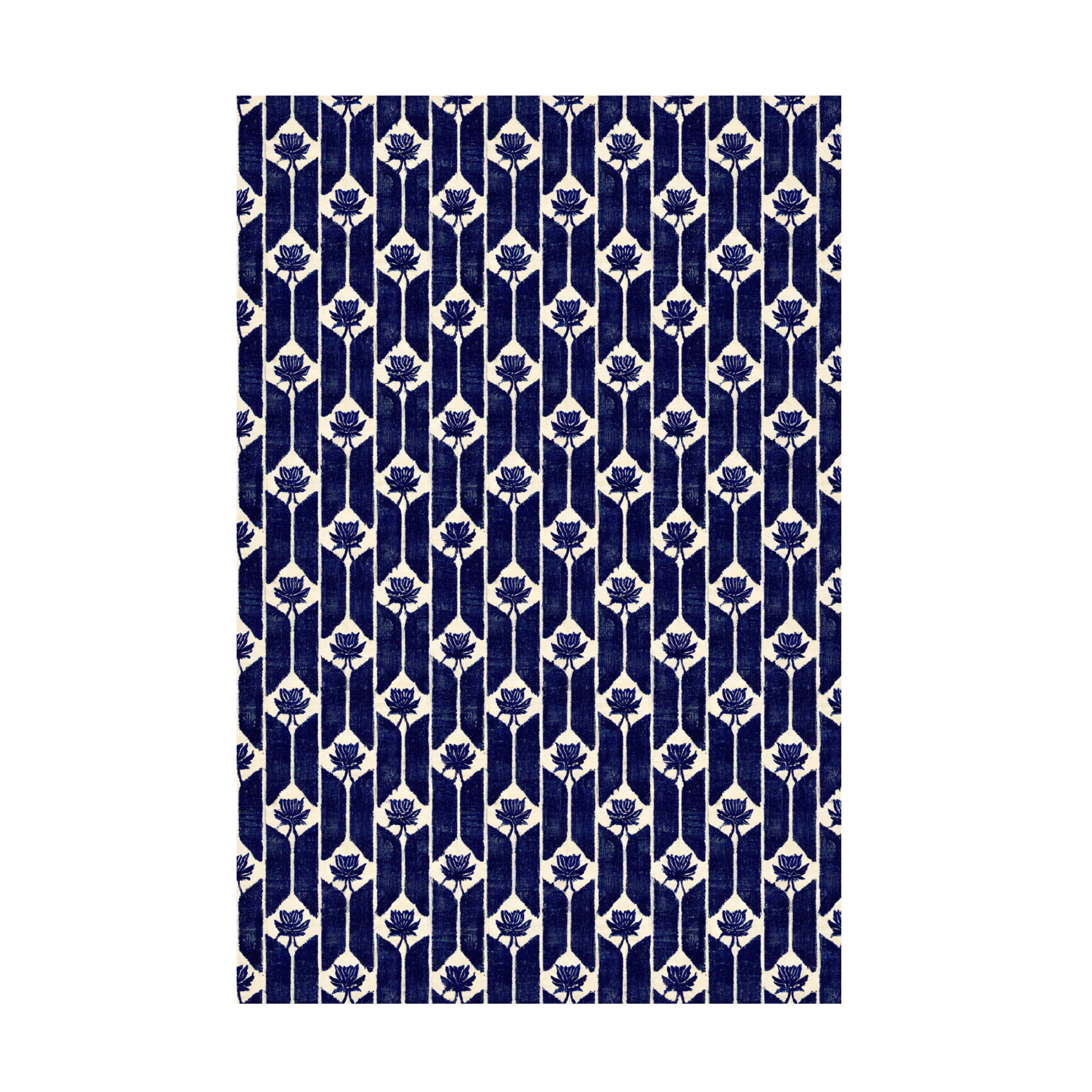Canvas Wall Art - Treechild 'Stitches Blue Pattern' Wall Art for Living Room, Bedroom, or Office D?cor by Trademark Fine Art - 22 x 32 Inches