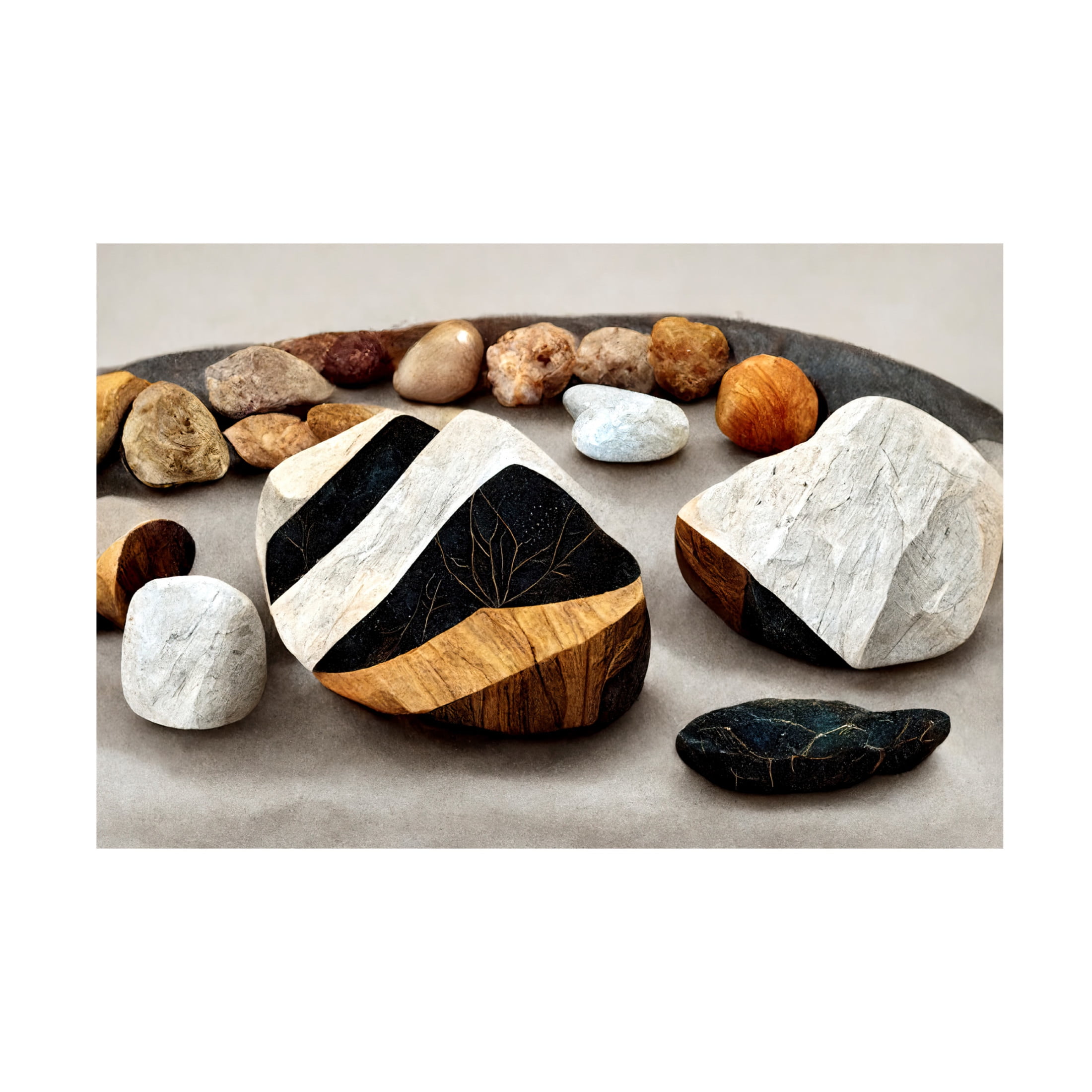 Canvas Wall Art - Treechild 'Stone Collection' Wall Art for Living Room, Bedroom, or Office D?cor by Trademark Fine Art - 19 x 12 Inches