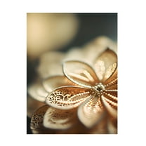 Canvas Wall Art - Treechild 'The Golden Flower' Wall Art for Living Room, Bedroom, or Office D?cor by Trademark Fine Art - 14 x 19 Inches