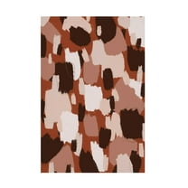 Canvas Wall Art - Treechild 'Thick Brown Strokes' Wall Art for Living Room, Bedroom, or Office D?cor by Trademark Fine Art - 12 x 19 Inches