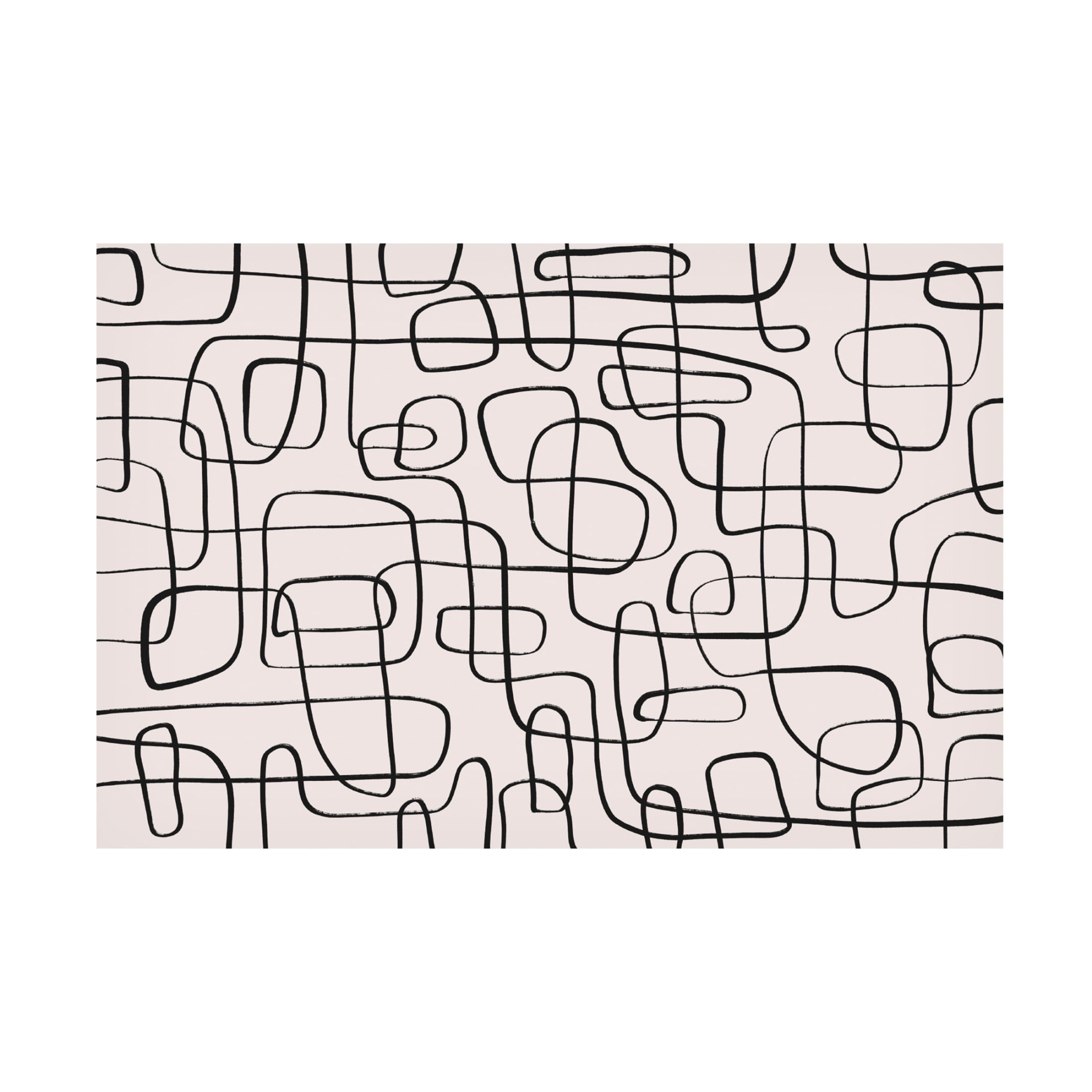 Canvas Wall Art - Treechild 'Thin Lines Pattern' Wall Art for Living Room, Bedroom, or Office D?cor by Trademark Fine Art - 47 x 30 Inches