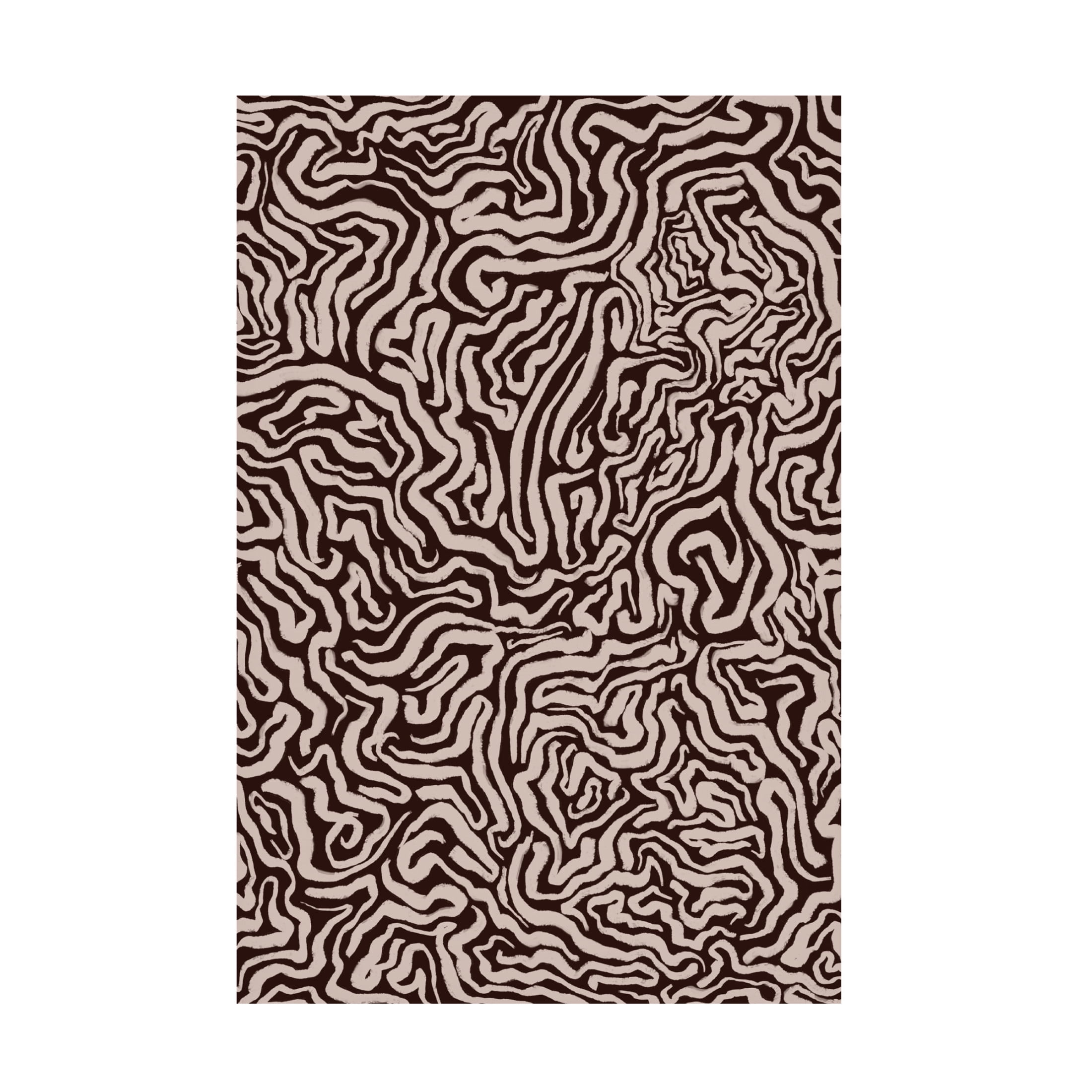 Canvas Wall Art - Treechild 'Twisted Beige Strokes' Wall Art for Living Room, Bedroom, or Office D?cor by Trademark Fine Art - 16 x 24 Inches