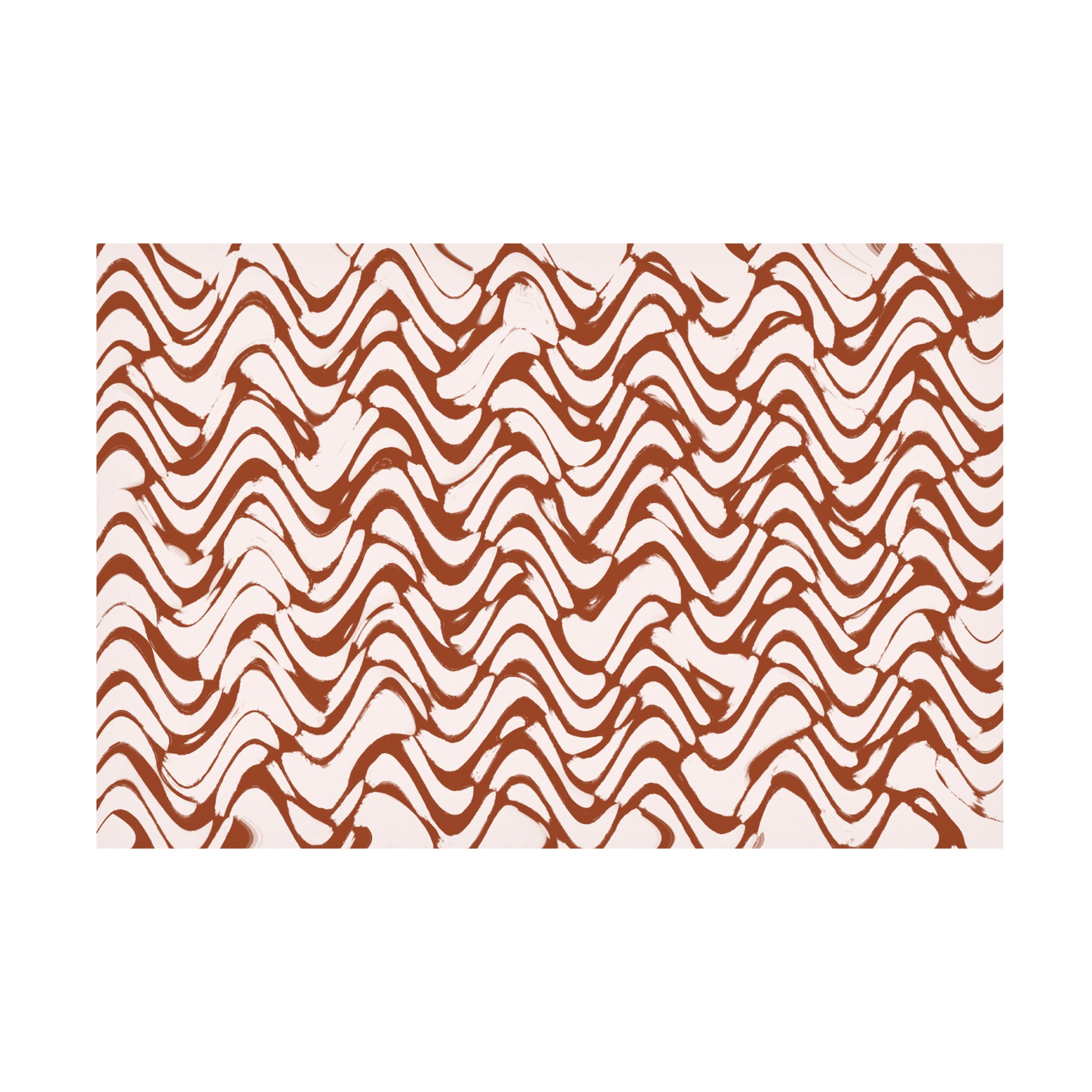 Canvas Wall Art - Treechild 'Wavey Beige Pattern Square' Wall Art for Living Room, Bedroom, or Office D?cor by Trademark Fine Art - 47 x 30 Inches