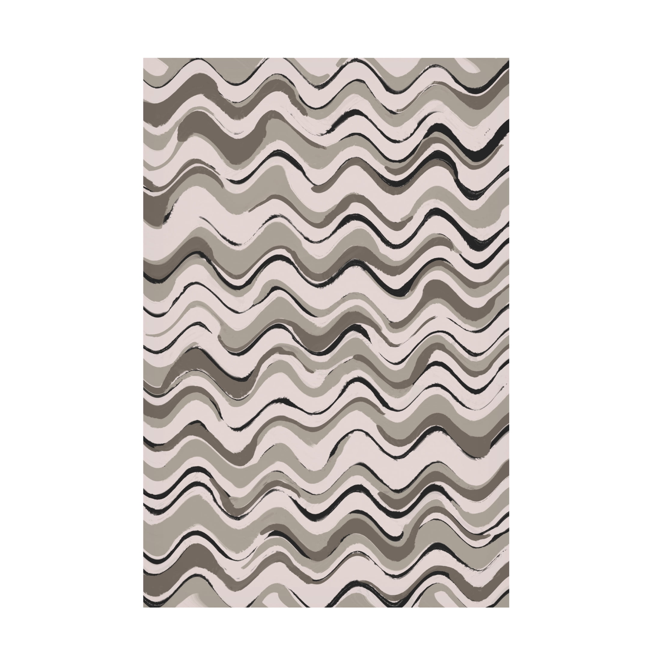Canvas Wall Art - Treechild 'Wavey Pastel Pattern' Wall Art for Living Room, Bedroom, or Office D?cor by Trademark Fine Art - 16 x 24 Inches