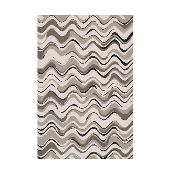 Canvas Wall Art - Treechild 'Wavey Pastel Pattern' Wall Art for Living Room, Bedroom, or Office D?cor by Trademark Fine Art - 22 x 32 Inches