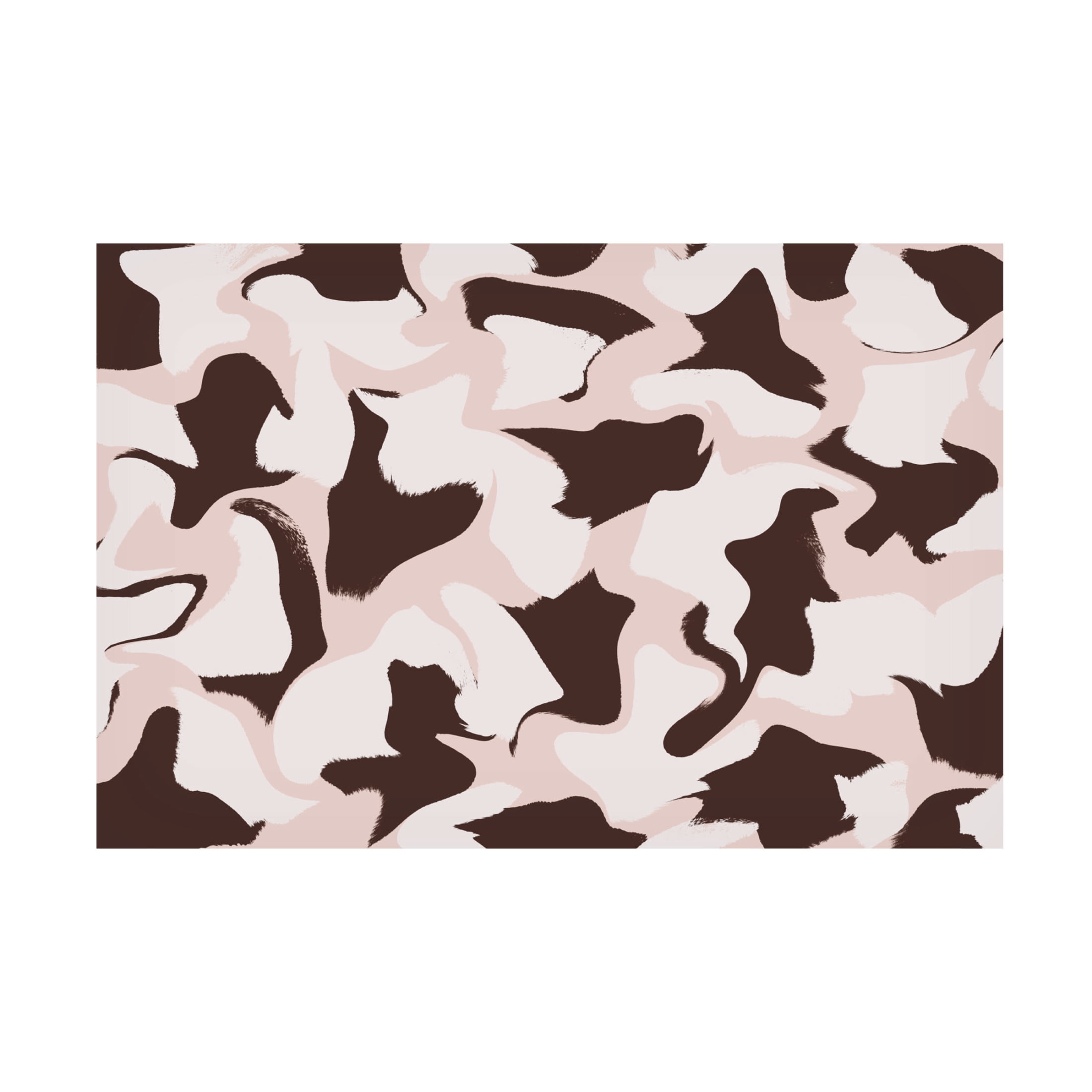 Canvas Wall Art - Treechild 'White And Brown Whipped Pattern' Wall Art for Living Room, Bedroom, or Office D?cor by Trademark Fine Art - 19 x 12 Inches