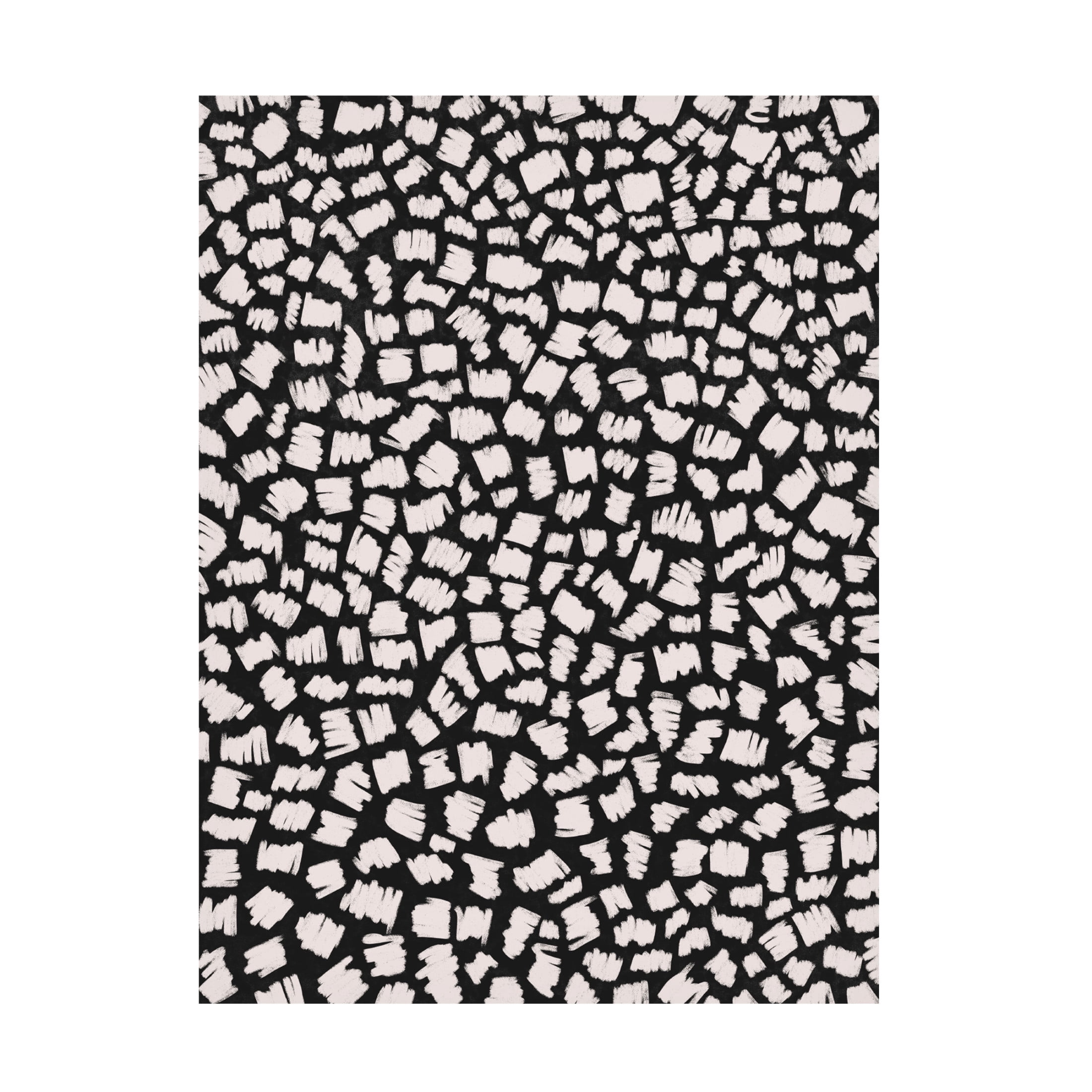 Canvas Wall Art - Treechild 'White Doodle Zigzag' Wall Art for Living Room, Bedroom, or Office D?cor by Trademark Fine Art - 14 x 19 Inches